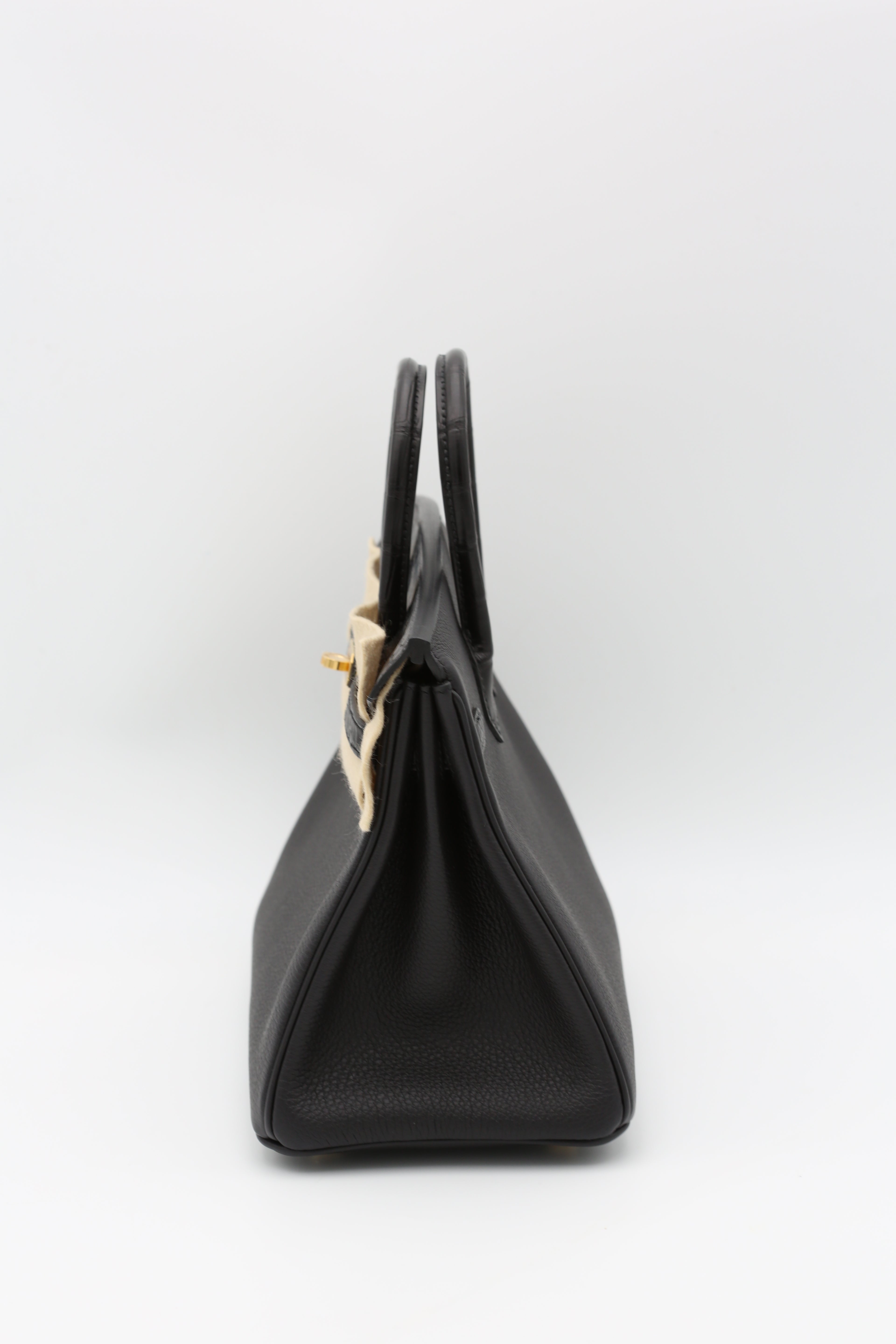 HERMÈS BIRKIN25 BLACK GOLD HARDWARE TOUCH K STAMP