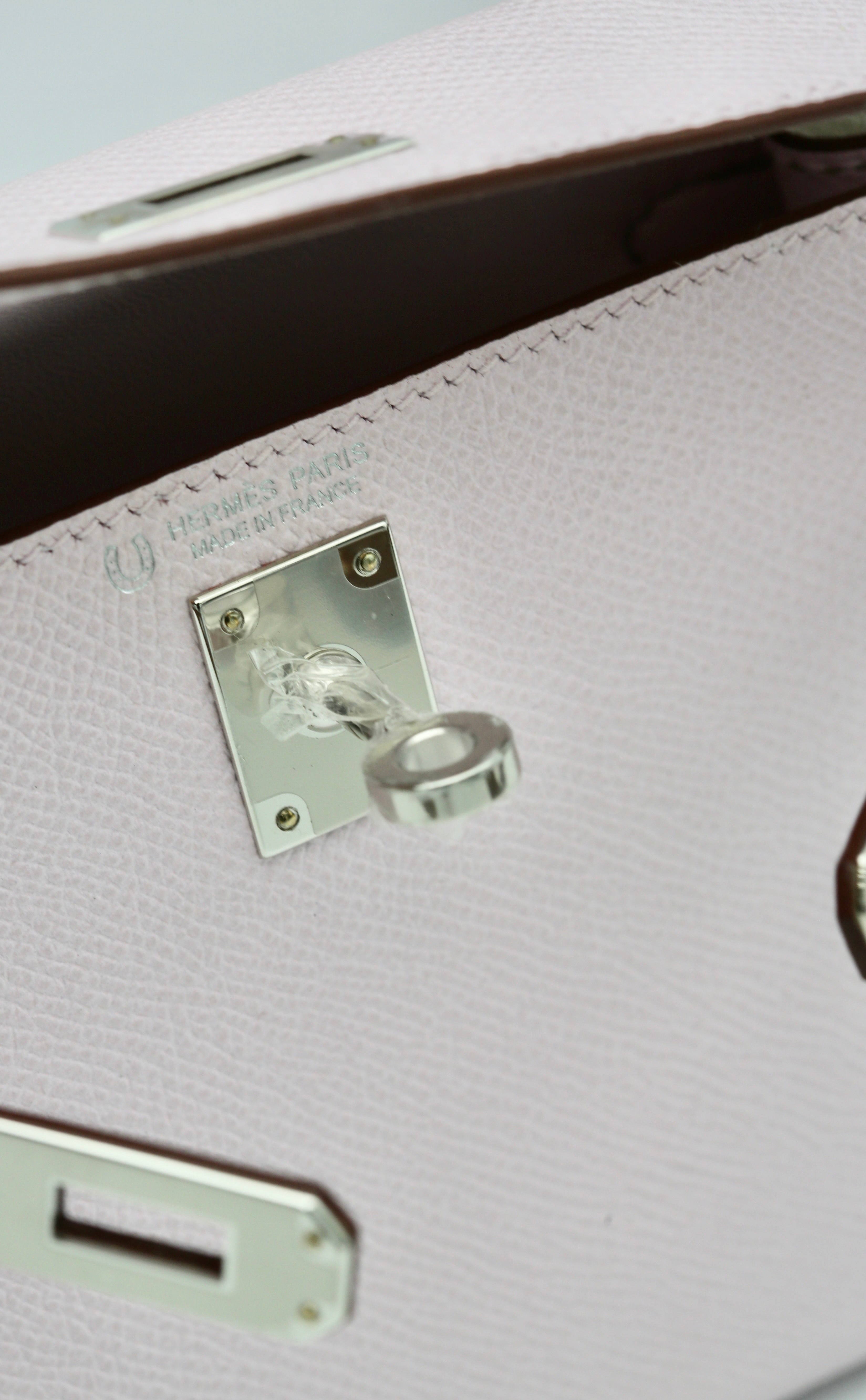 HERMÈS MINI KELLY II MAUVE SYLVESTRE EPSOM W STAMP