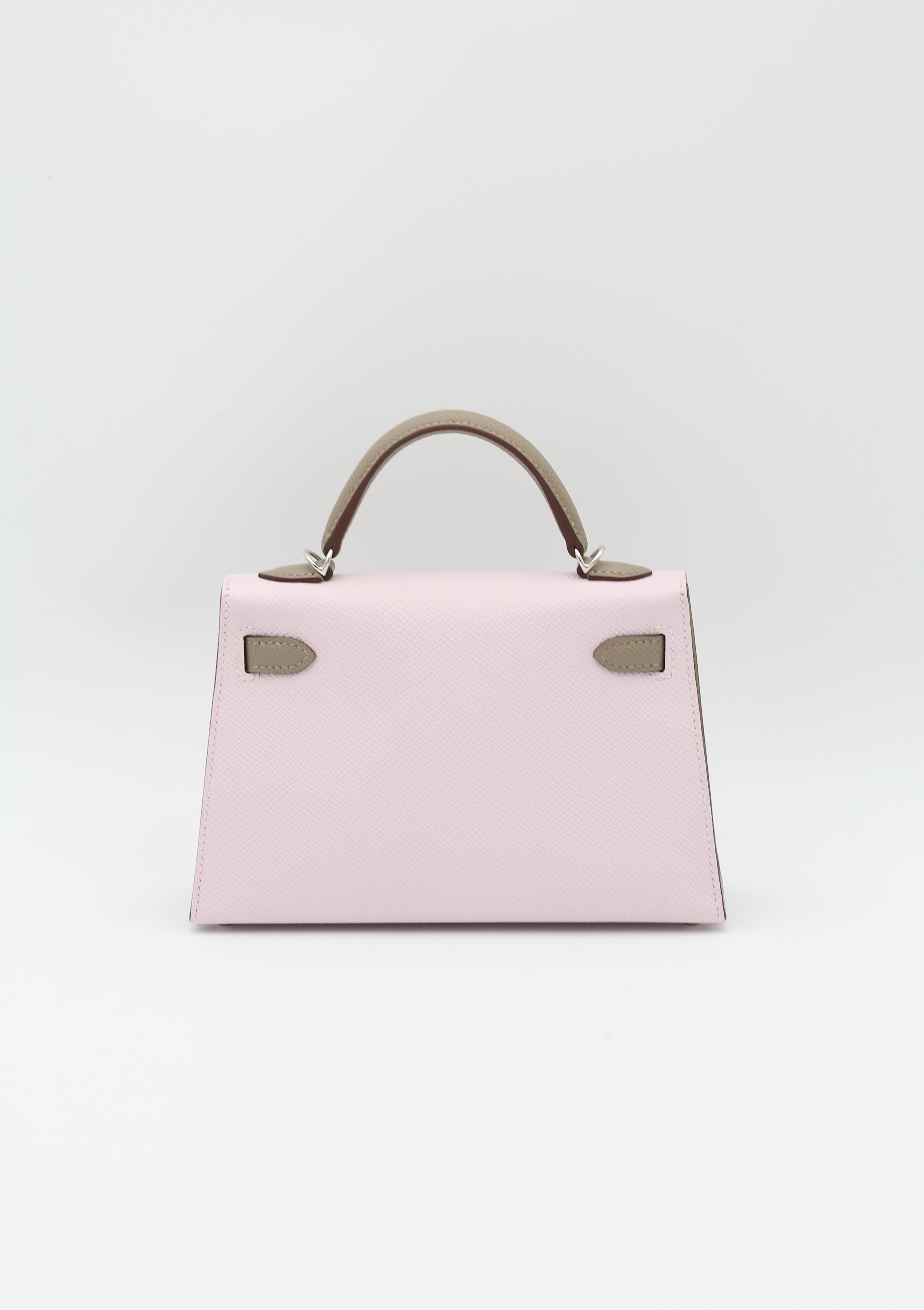 HERMÈS MINI KELLY II MAUVE SYLVESTRE EPSOM W STAMP