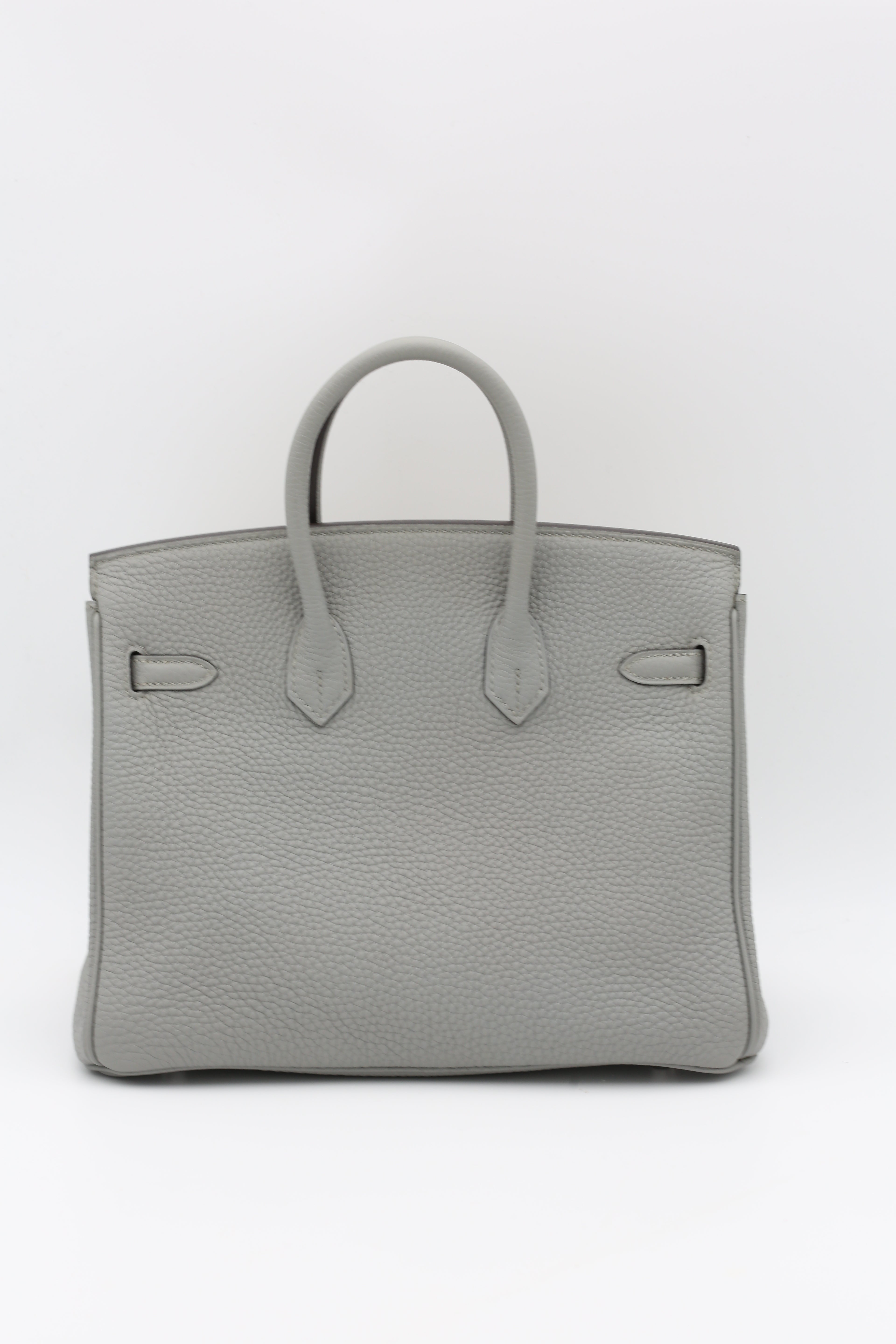 HERMÈS BIRKIN25 GRIS MOUETTE TOGO SILVER HARDWARE X STAMP
