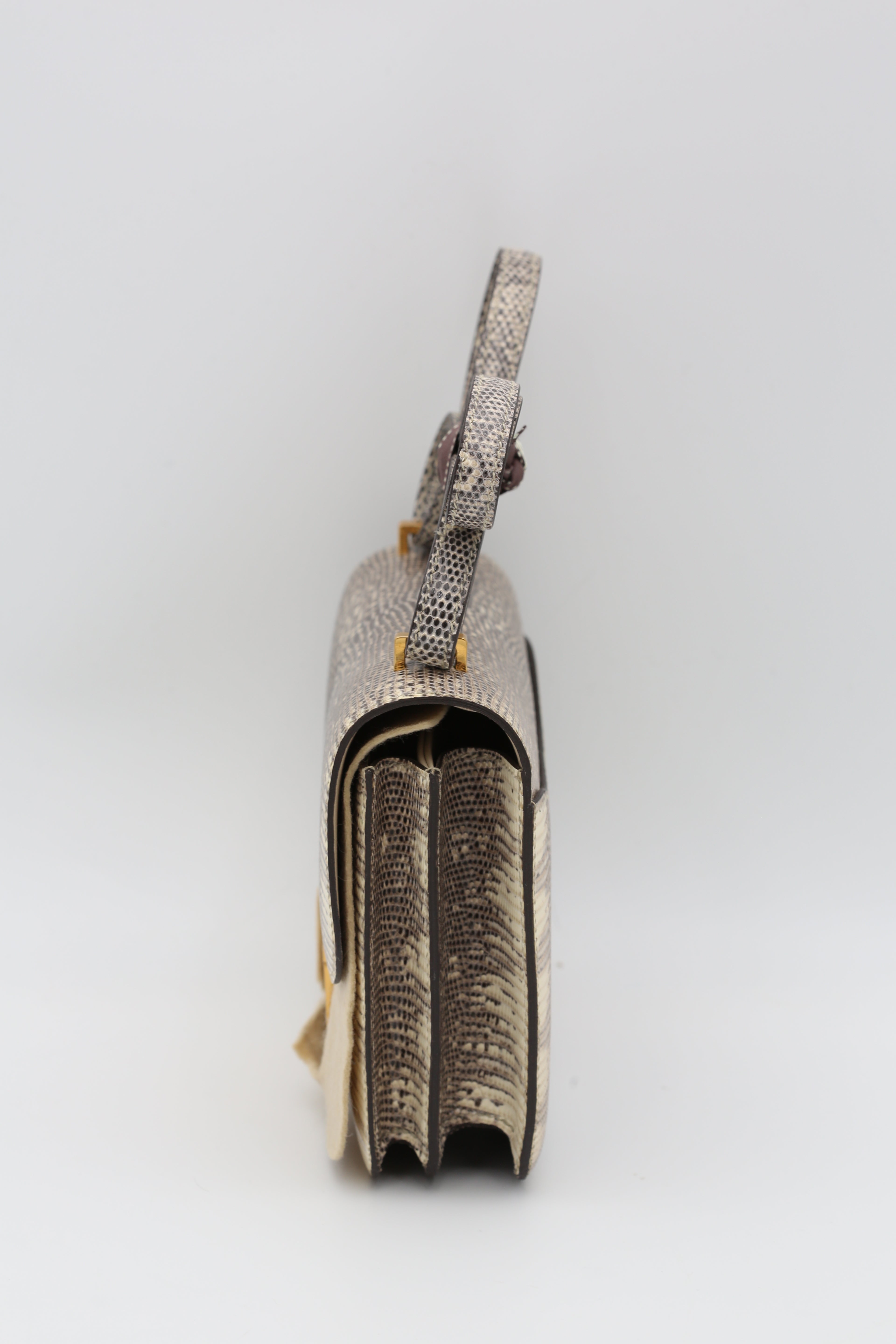 HERMÈS CONSTANCE18 LIZARD GOLD HARDWARE U STAMP