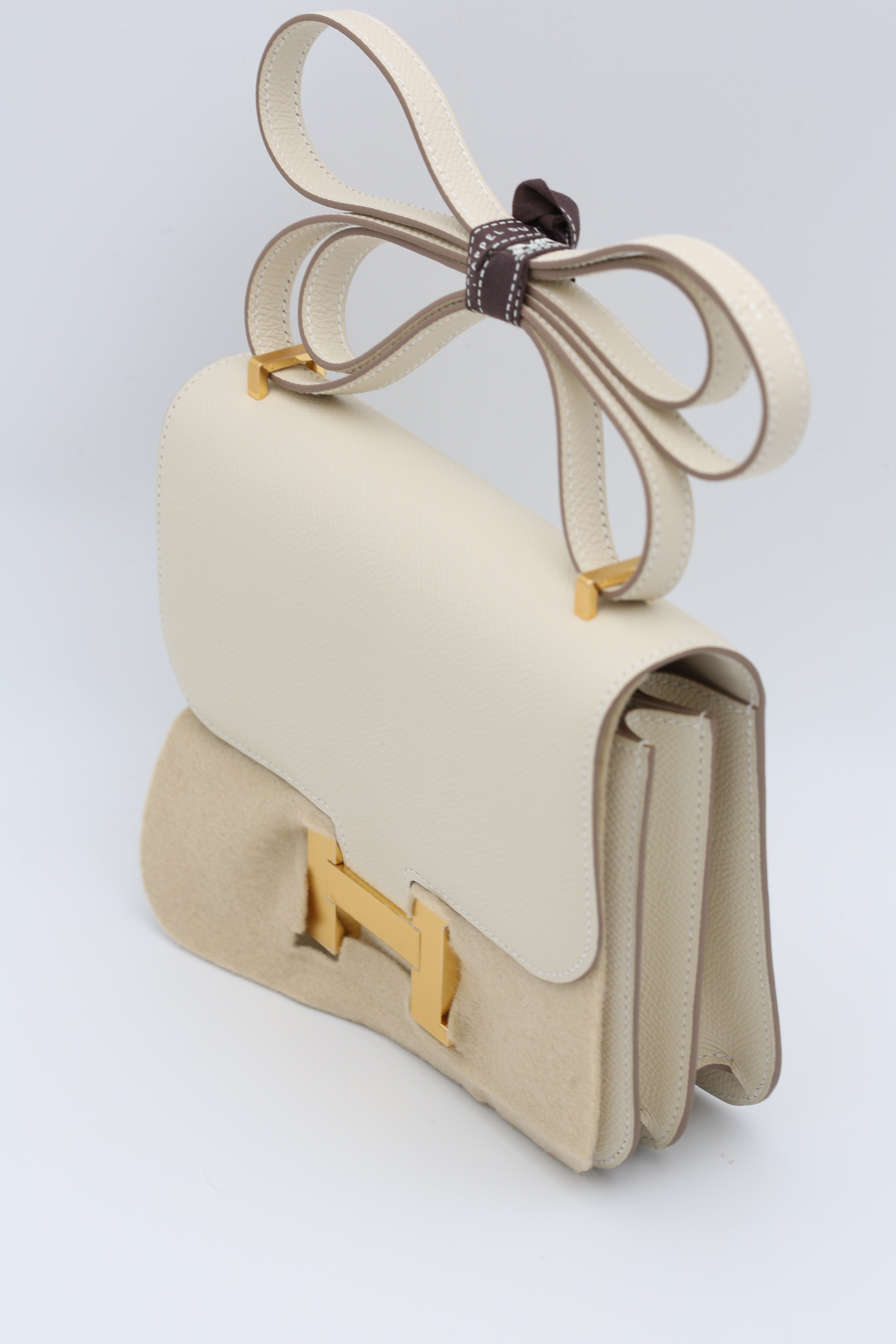 HERMÈS CONSTANCE18 NATA EPSOM GOLD HARDWARE U STAMP