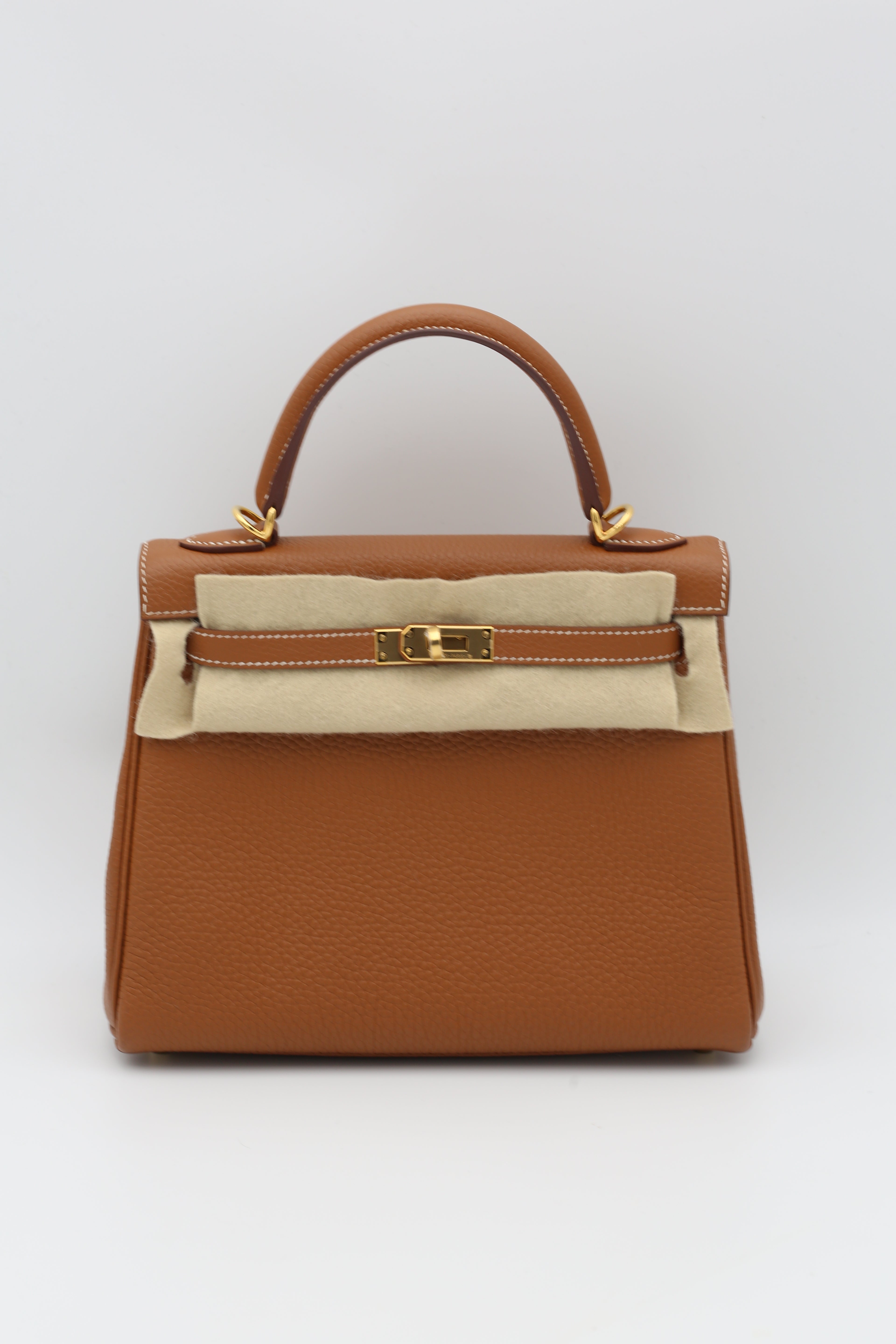 HERMÈS KELLY25 GOLD TOGO GOLD HARDWARE Z STAMP