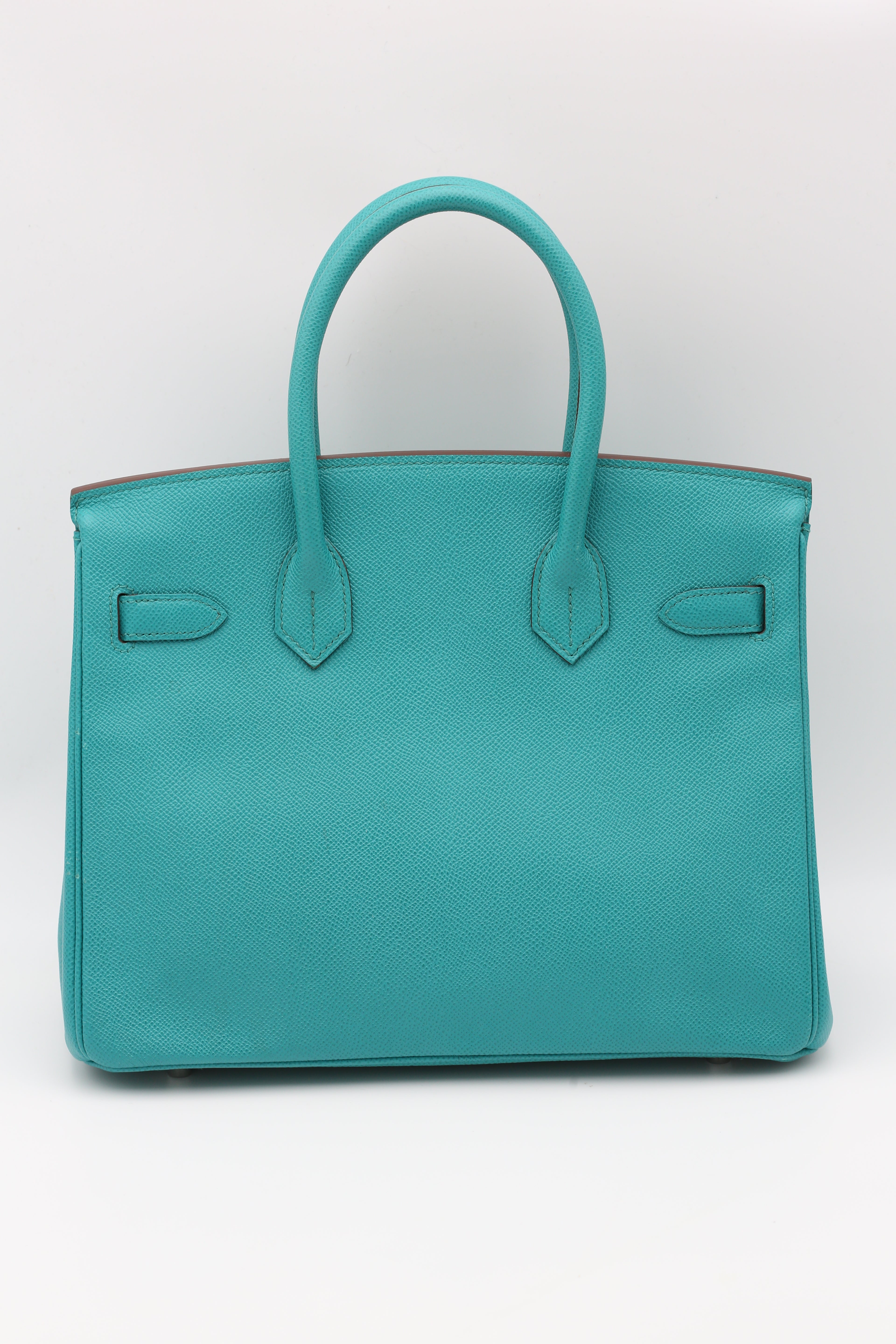 HERMÈS BIRKIN30 BLEU PAON EPSOM GOLD HARDWARE SQUARE C STAMP