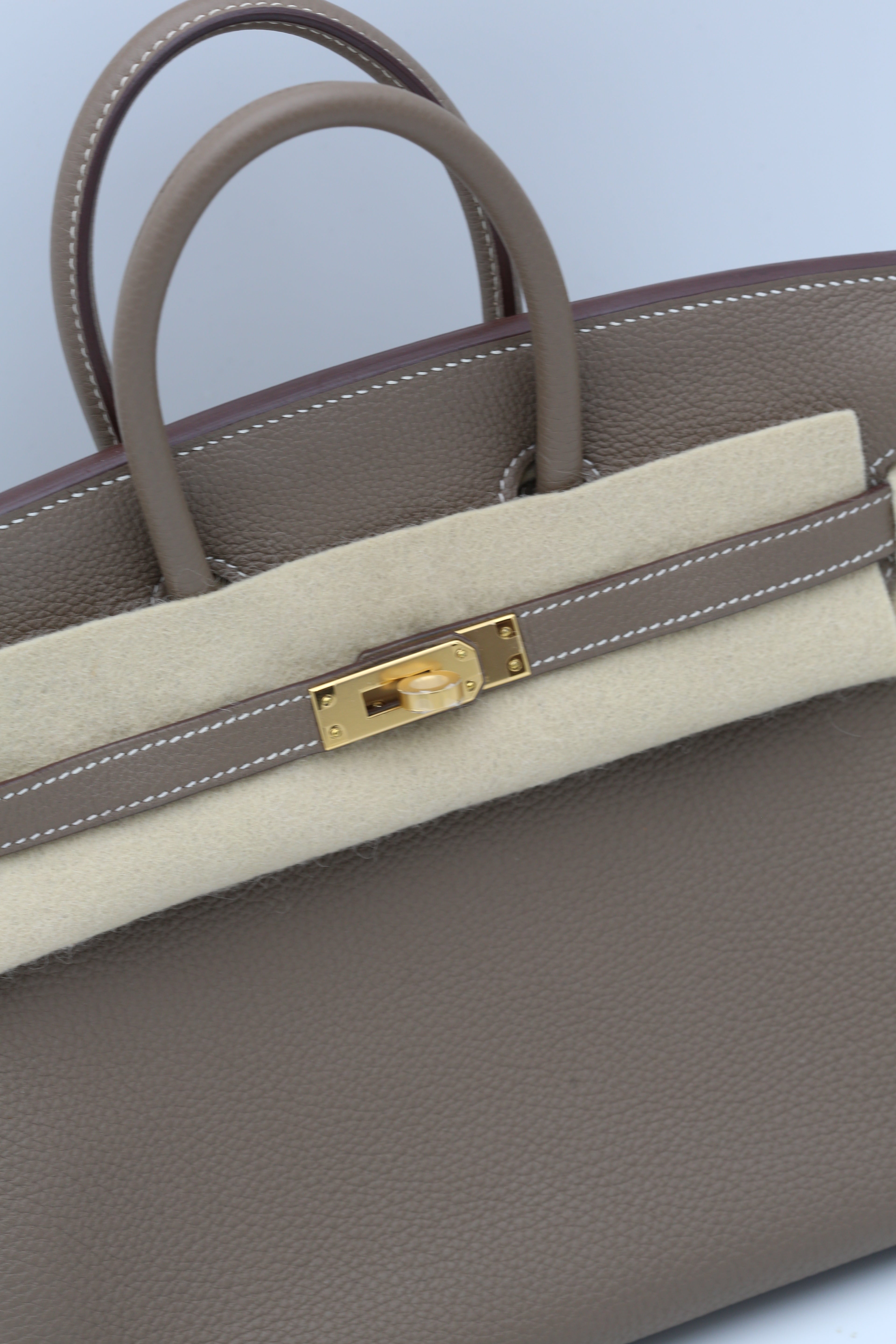HERMÈS BIRKIN25 ETOUPE TOGO GOLD HARDWARE Z STAMP