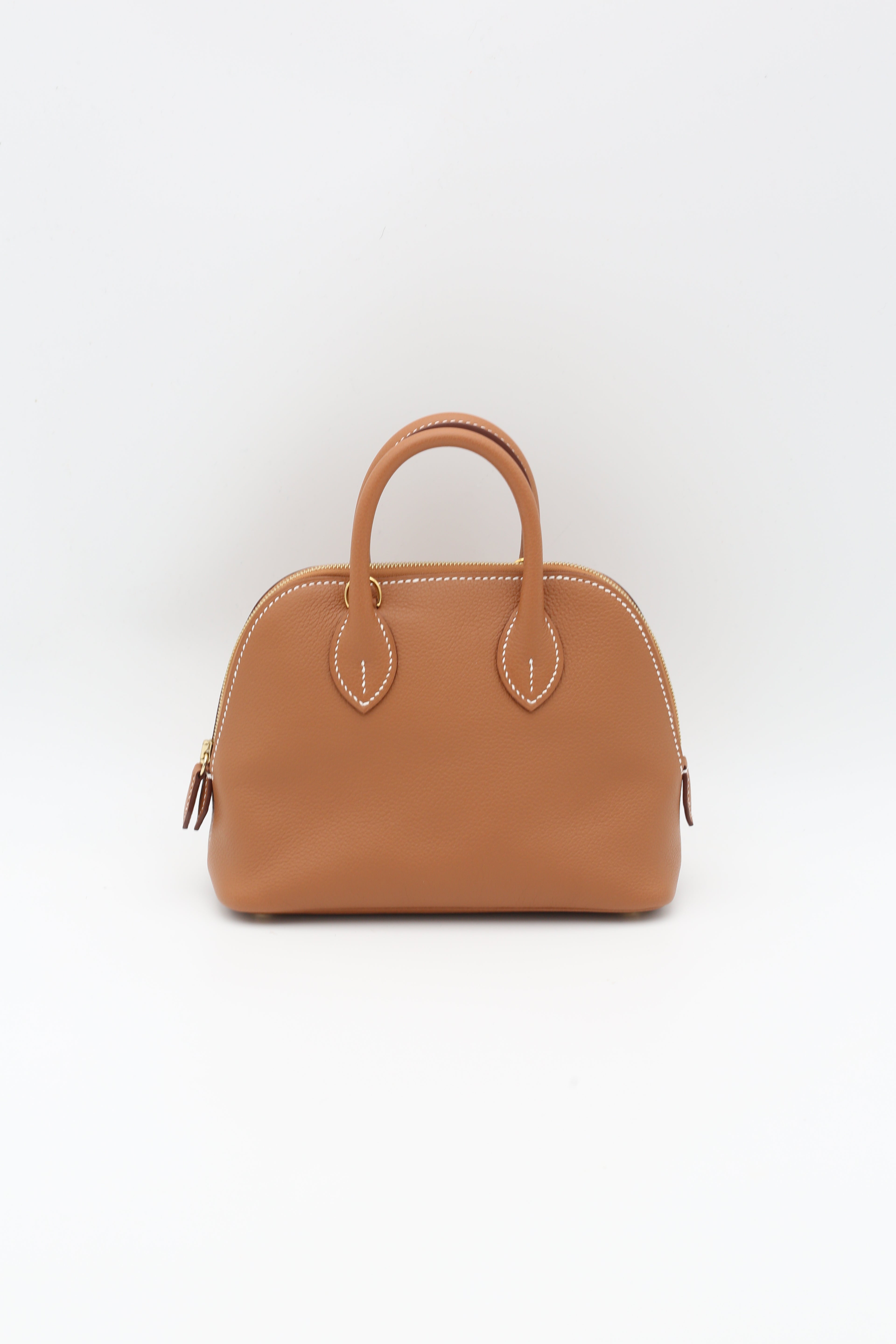 HERMÈS MINI BOLIDE GOLD EVERCOLOR GOLD HARDWARE G STAMP