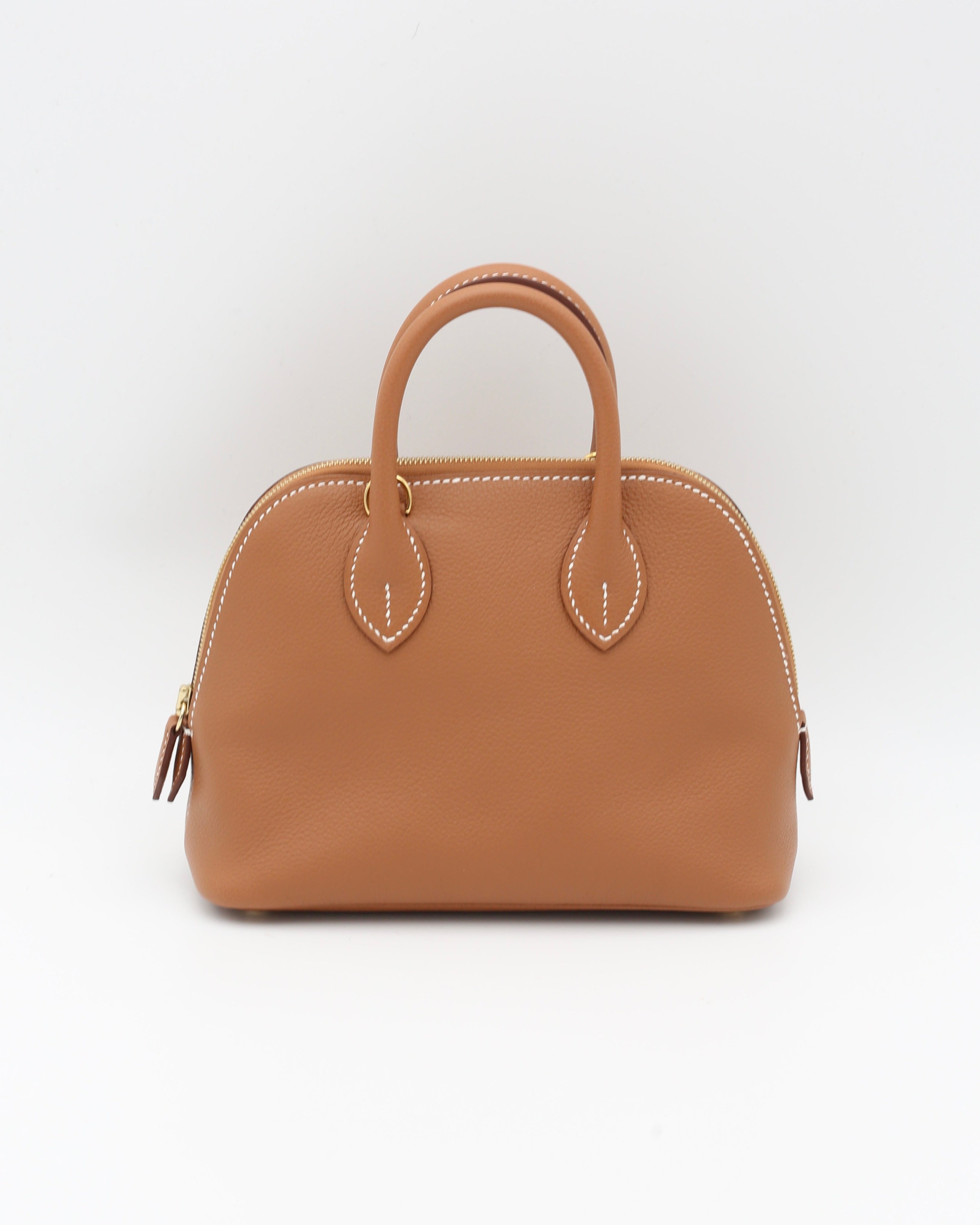 HERMÈS MINI BOLIDE GOLD SILVER HARDWARE K STAMP