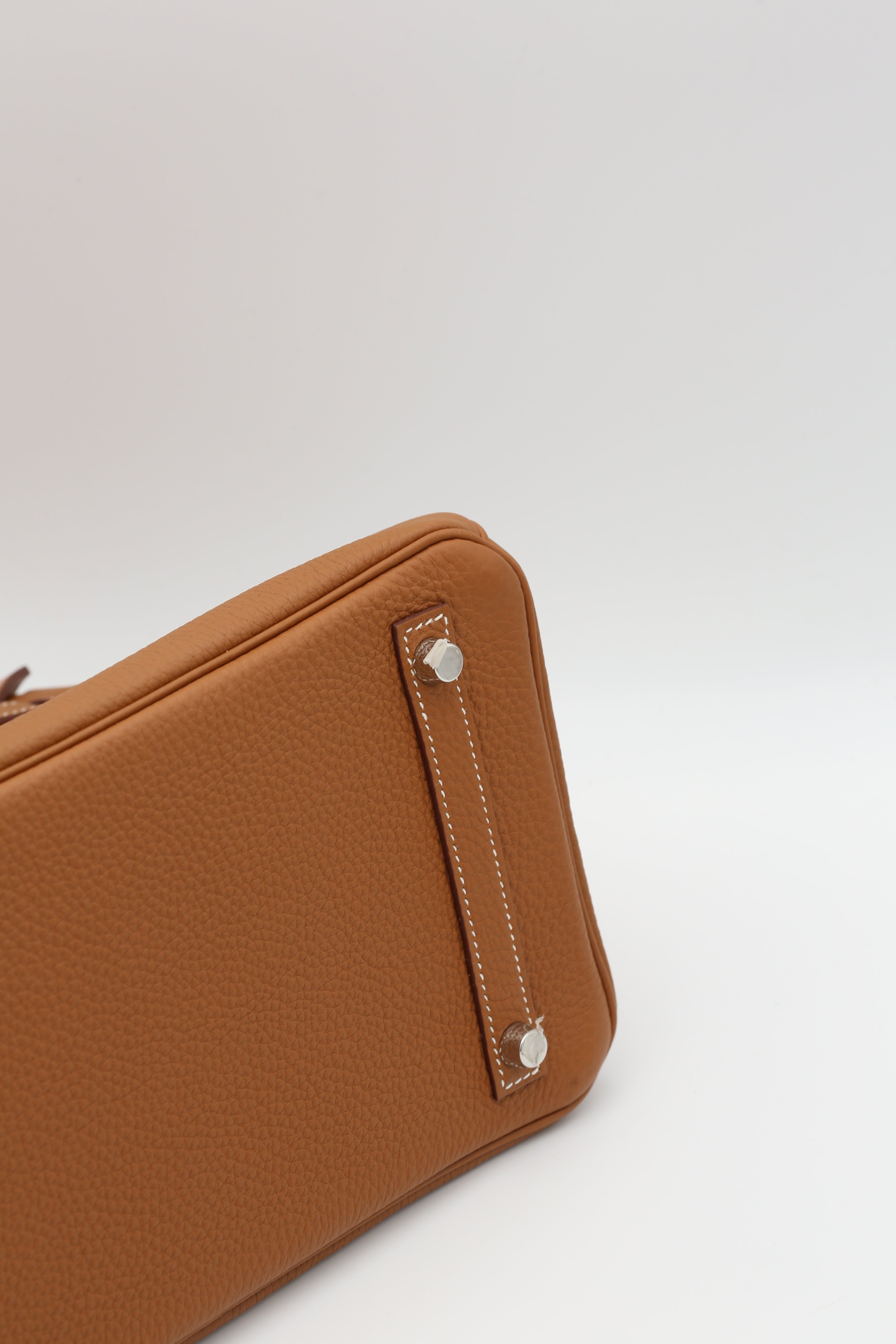 HERMÈS BIRKIN30 GOLD TOGO SILVER HARDWARE U STAMP