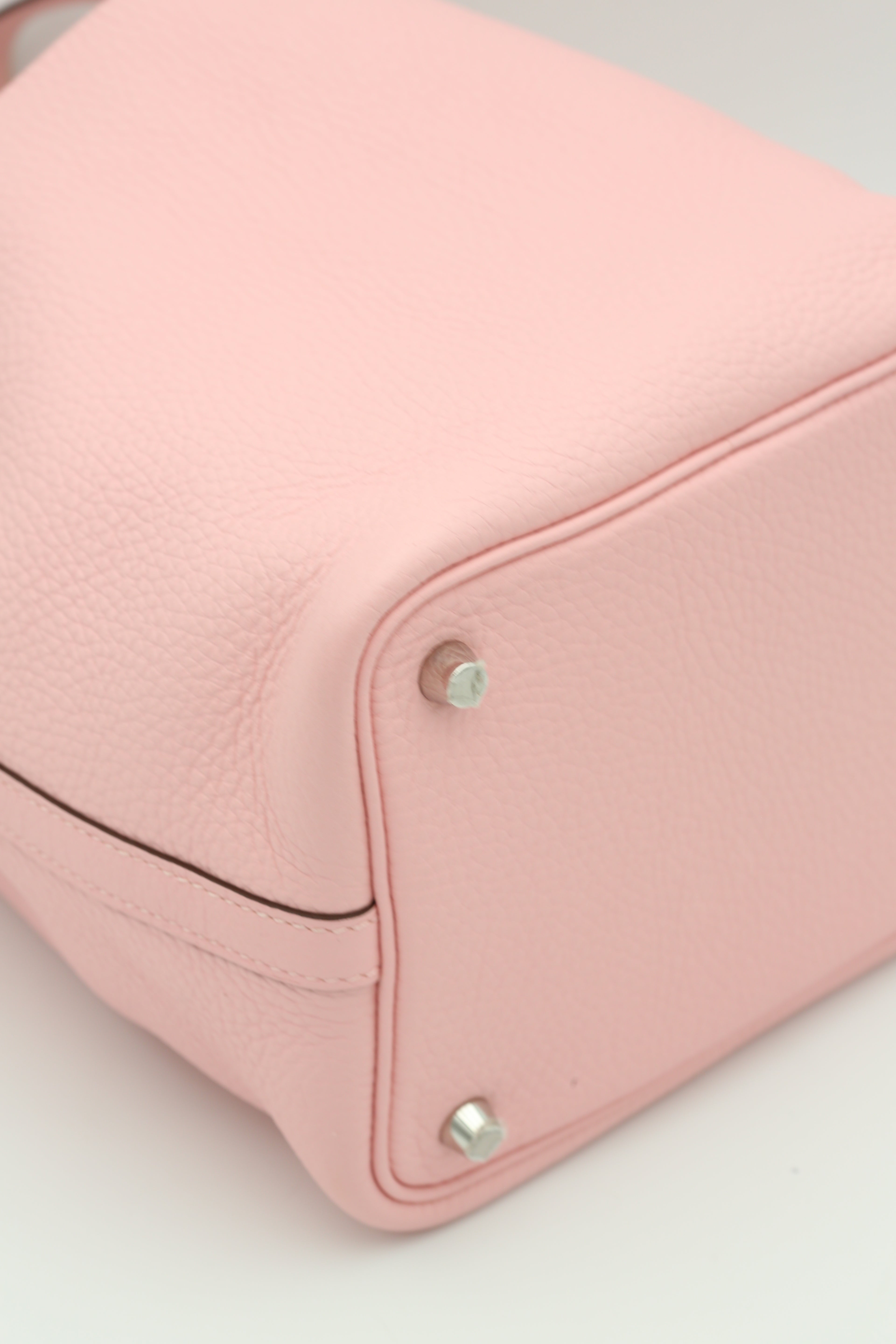 HERMÈS PICOTIN18 ROSE SAKURA SILVER HARDWARE B STAMP