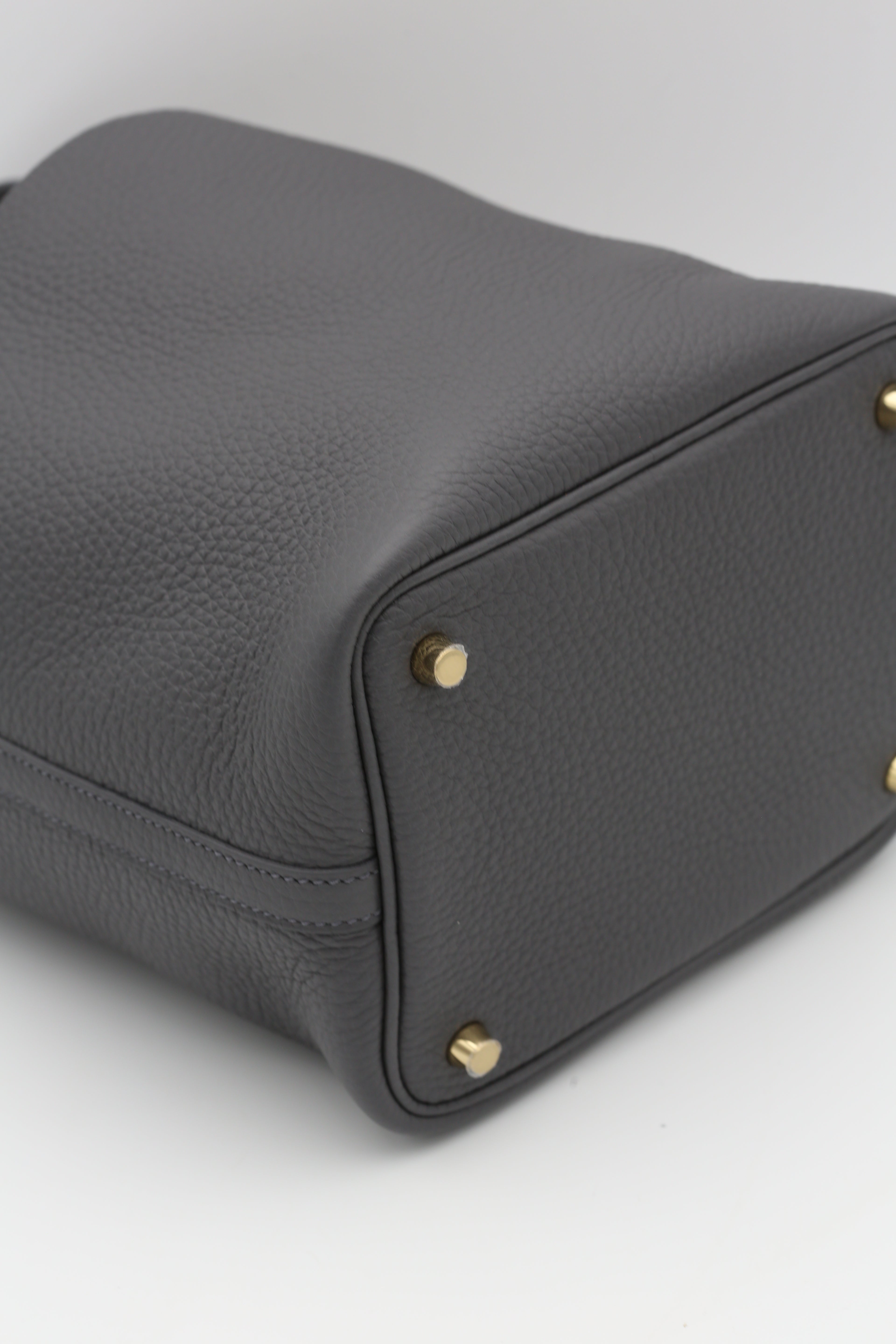 HERMÈS PICOTIN18 ARDOISE TC GOLD HARDWARE W STAMP