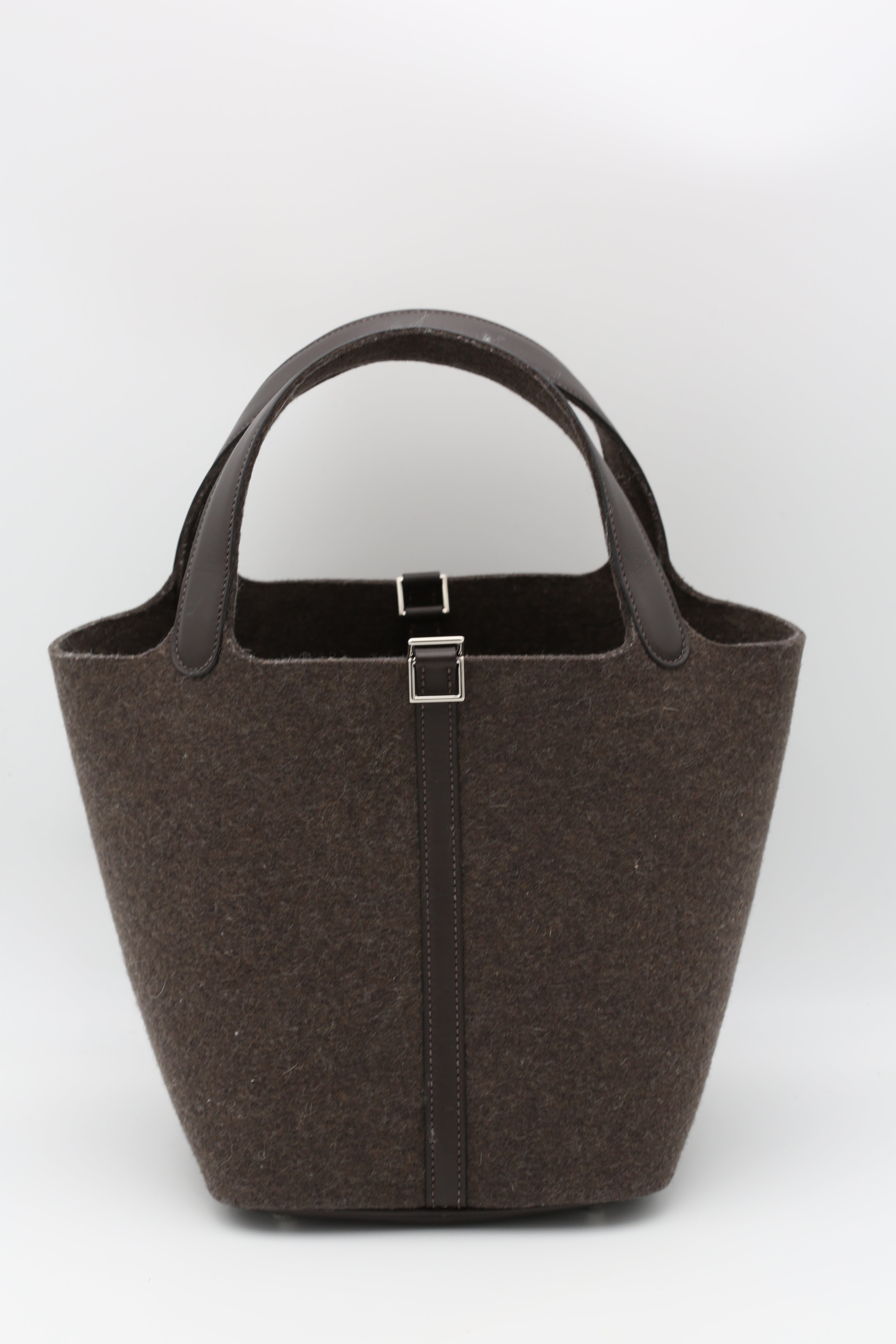 HERMÈS PICOTIN22 FEUTRE SILVER HARDWARE Y STAMP