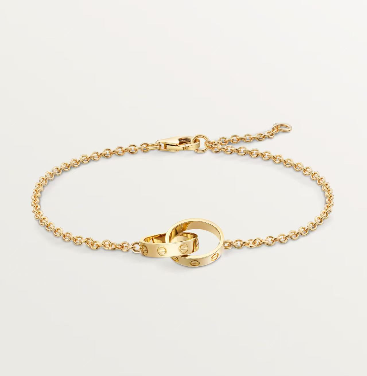 CARTIER LOVE BRACELET ON CHAIN ROSE GOLD