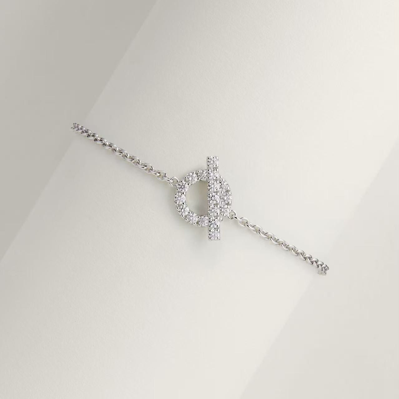 HERMÈS FINESSE BRACELET WHITE GOLD WITH DIAMONDS