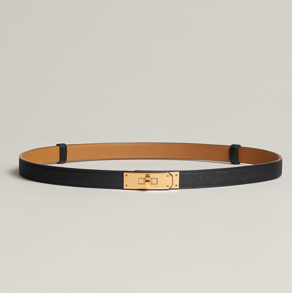 HERMÈS KELLY 18 BELT NOIR GOLD HARDWARE