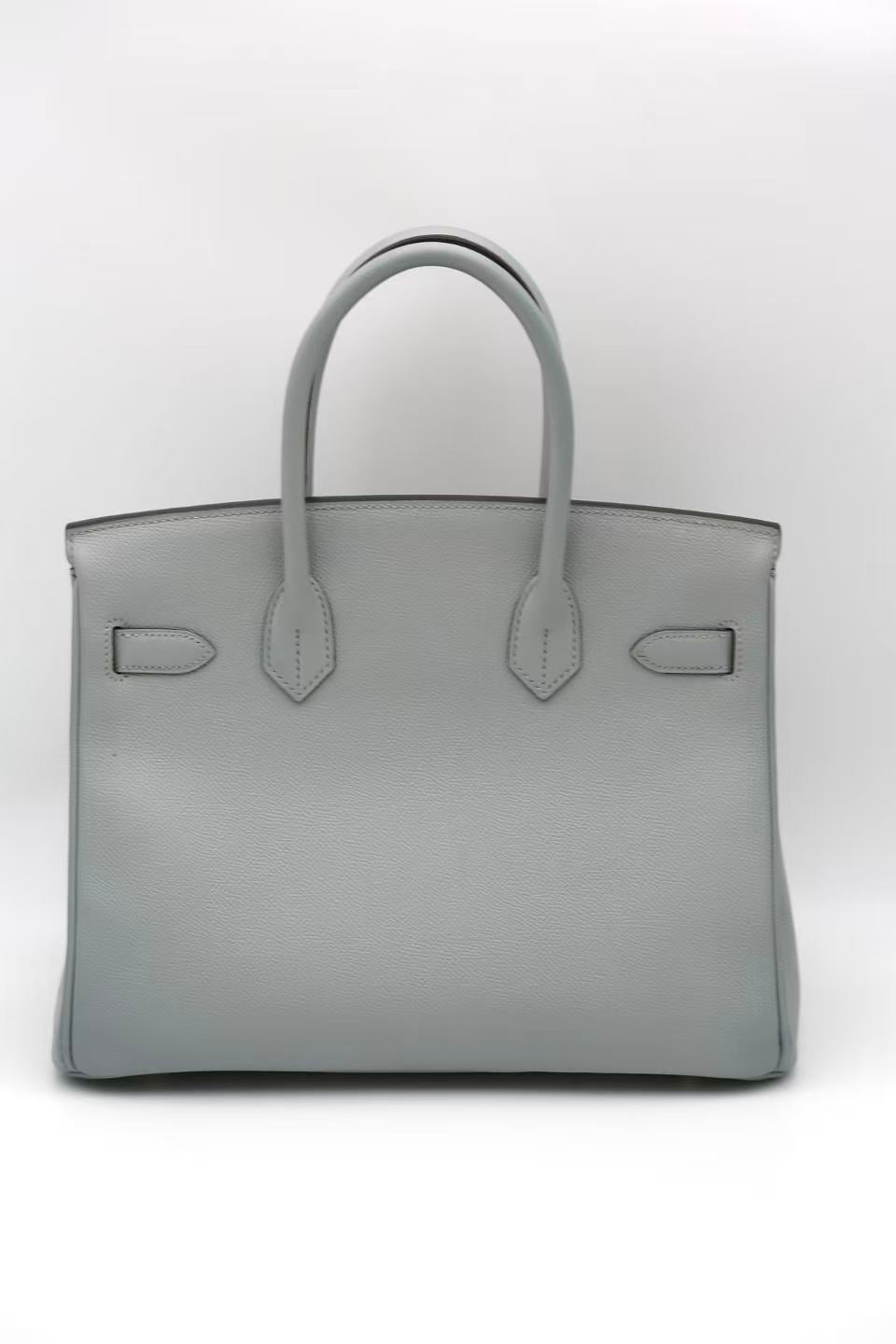 HERMÈS BIRKIN30 GREY EPSOM T STAMP