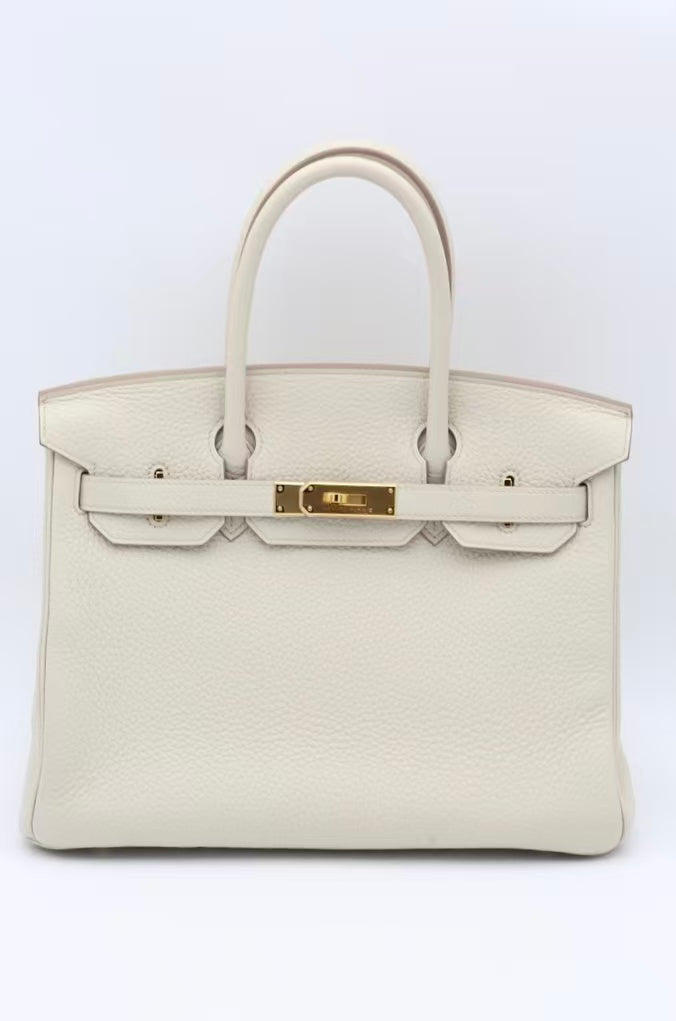 HERMÈS BIRKIN30 8L BETON TOGO GOLD HARDWARE U STAMP