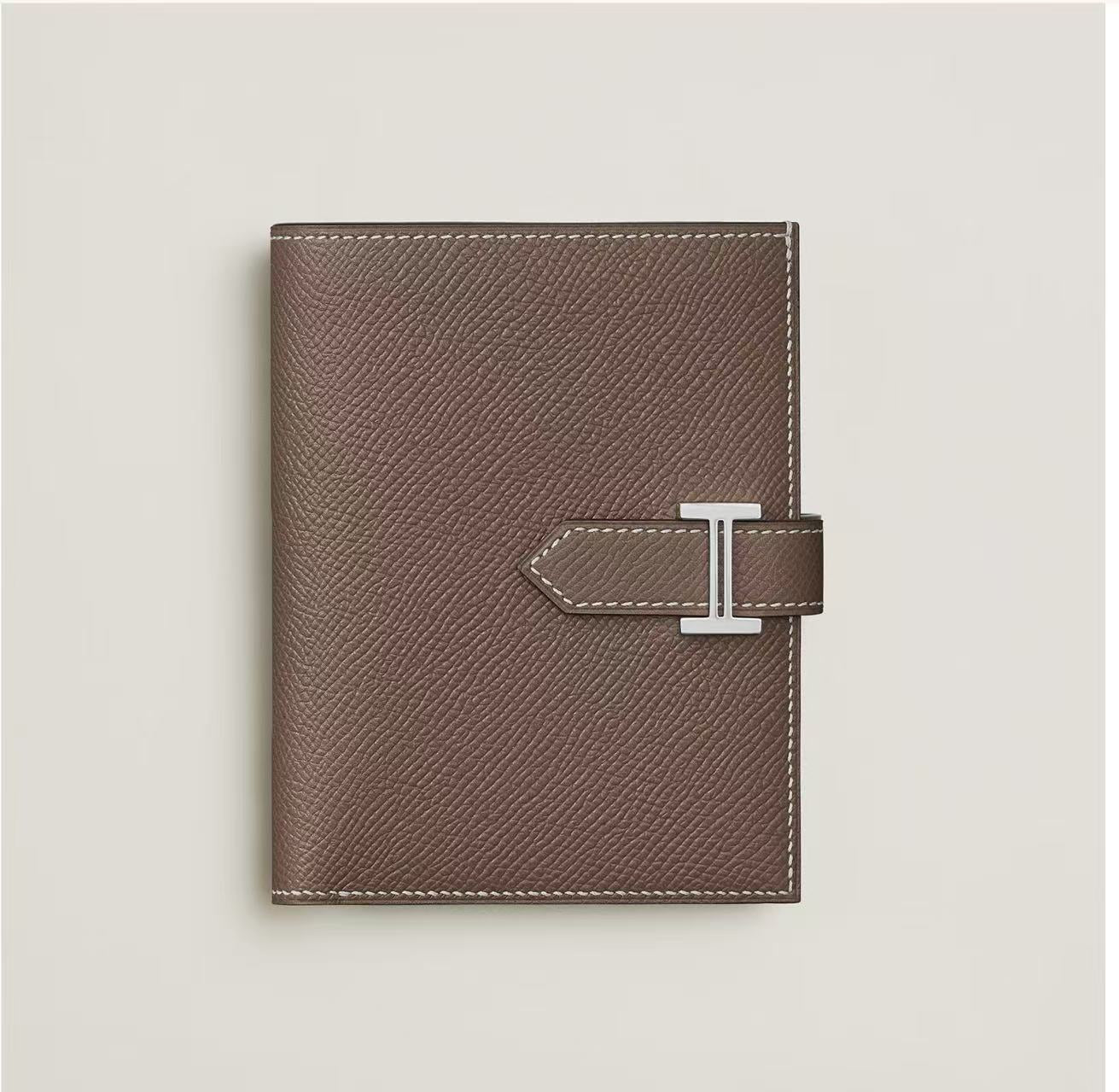 HERMÈS BEARN COMPACT WALLET ETOUPE