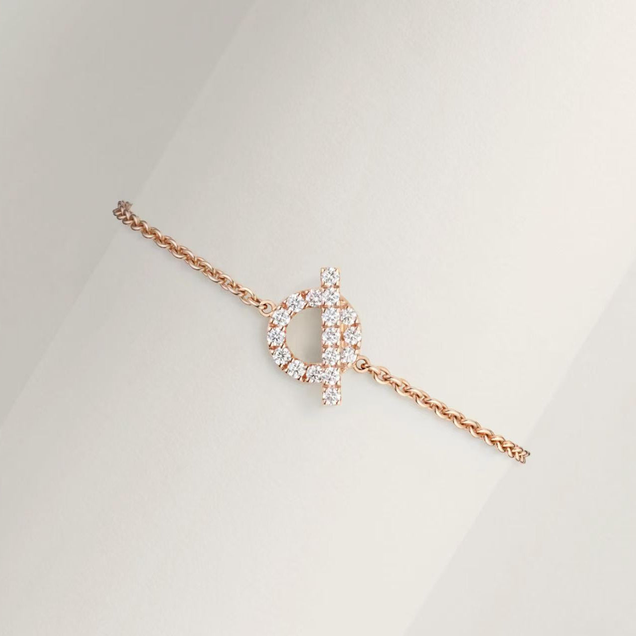 HERMÈS FINESSE BRACELET ROSE GOLD DIAMONDS