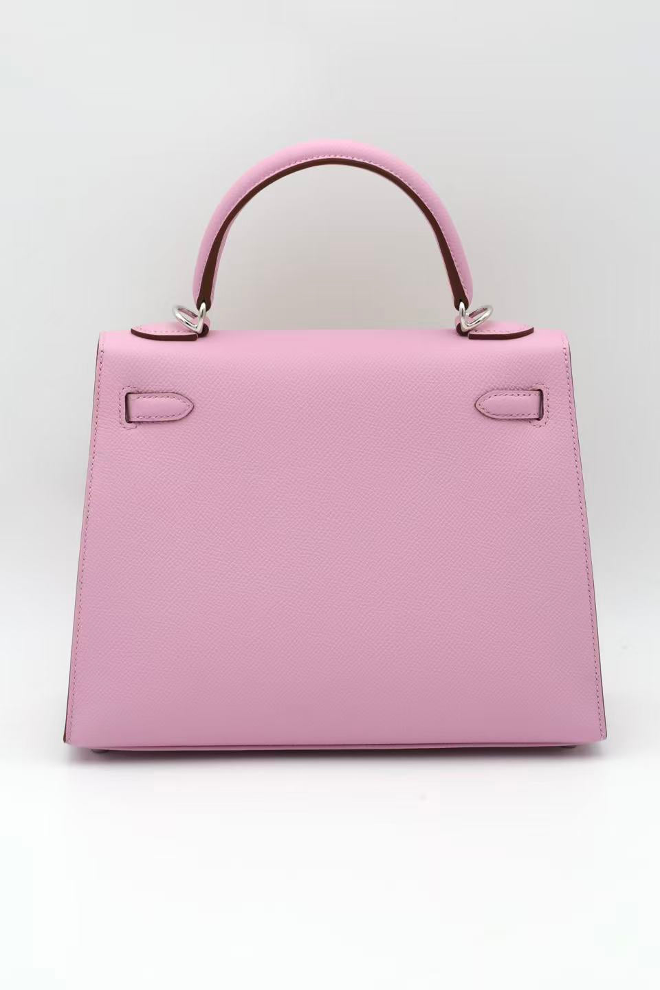 HERMÈS KELLY25 X9 EPSOM SILVER HARDWARE G STAMP