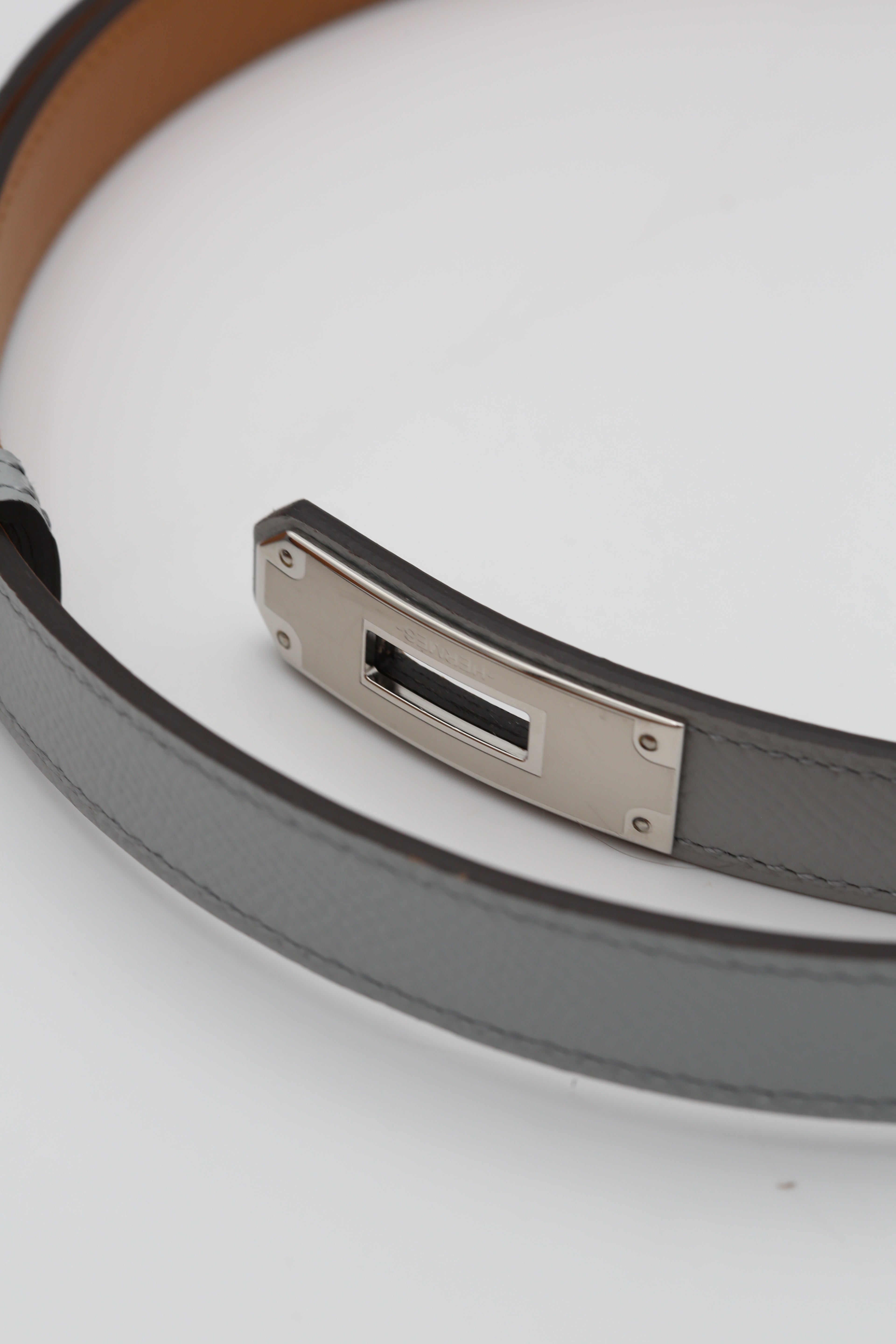 HERMÈS KELLY BELT 18 BLEU GLACIER EPSOM