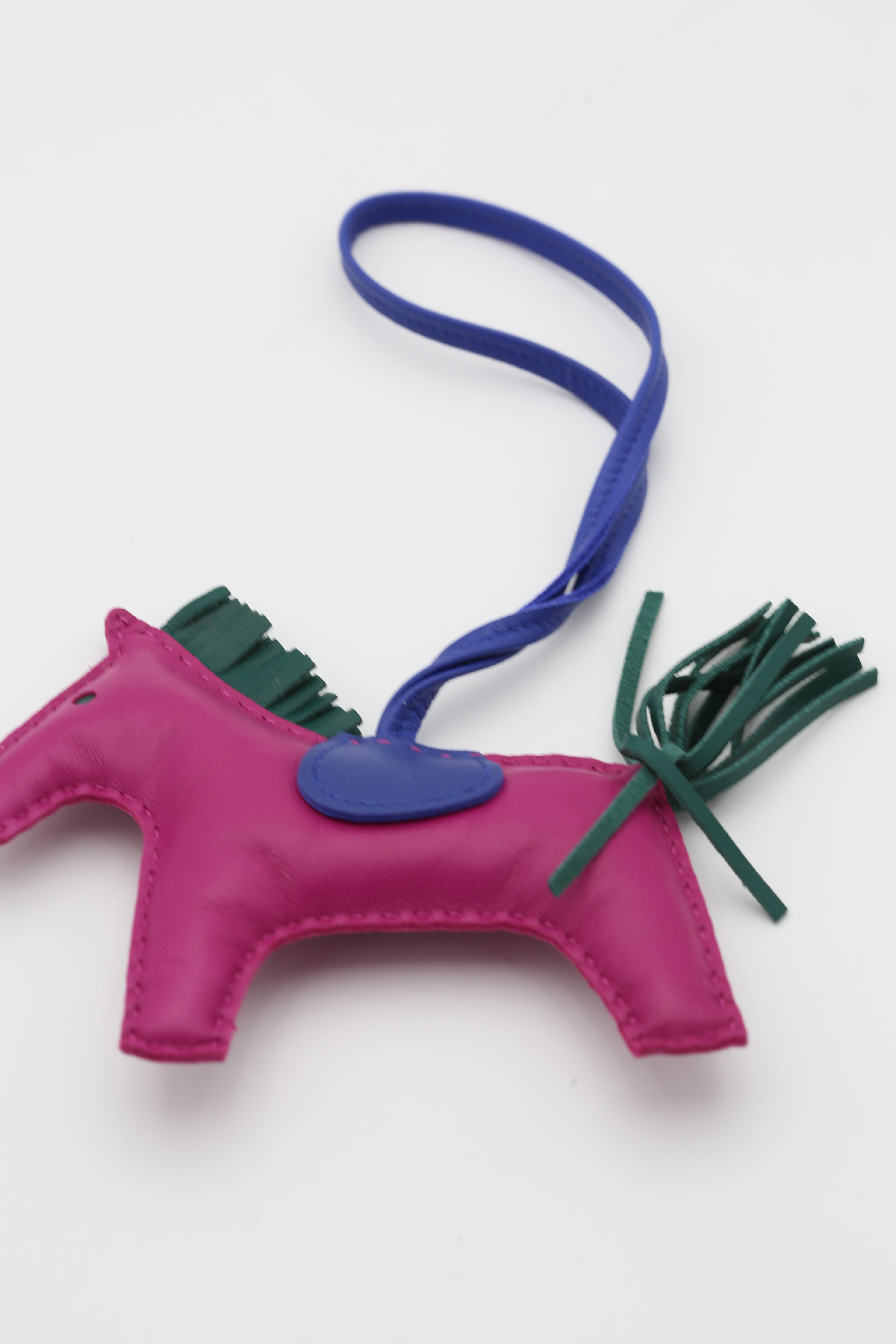 HERMÈS RODEO PM CHARM ROSE/BLEU LARGE