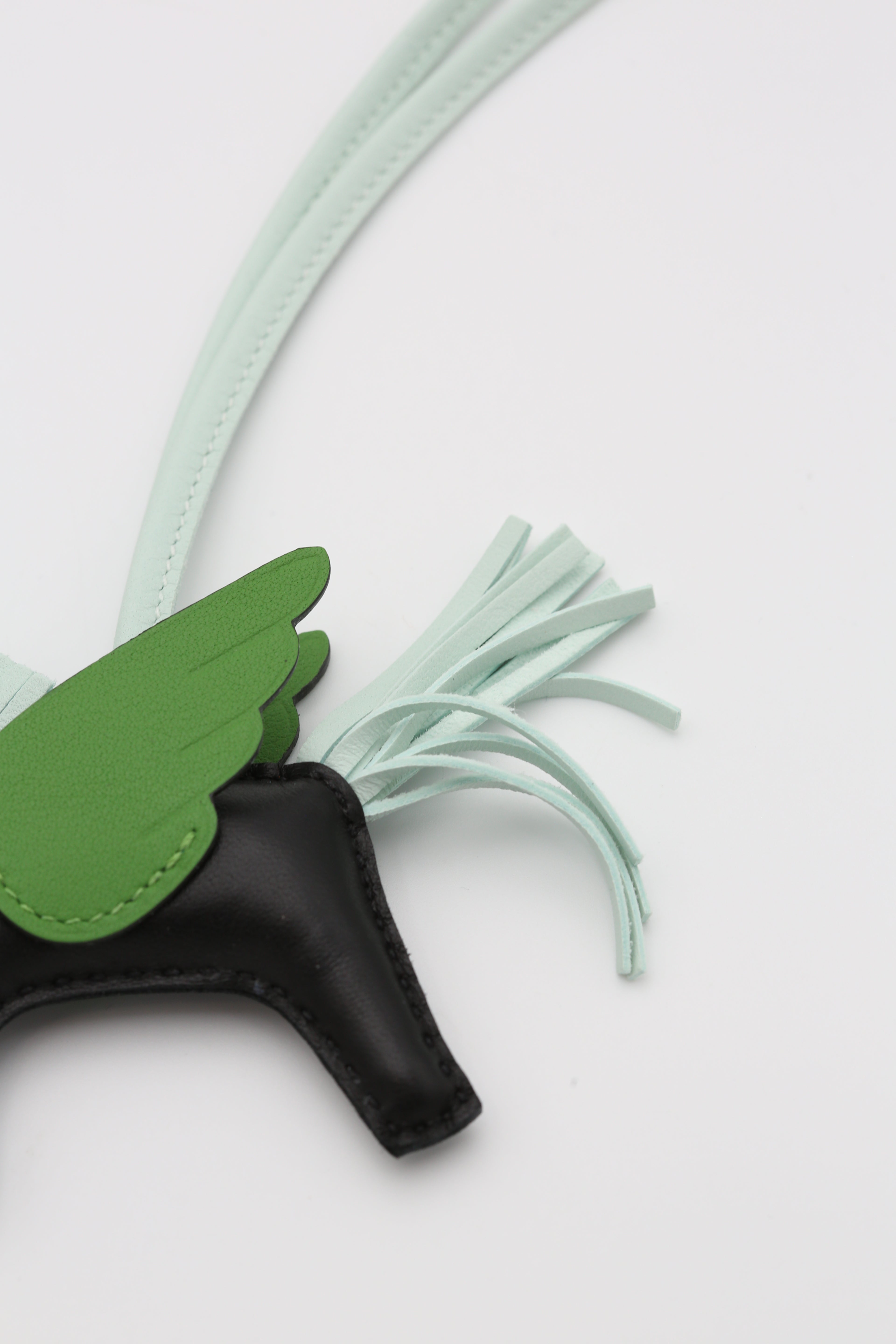 HERMÈS RODEO PEGASE PM CHARM BLACK/VERT