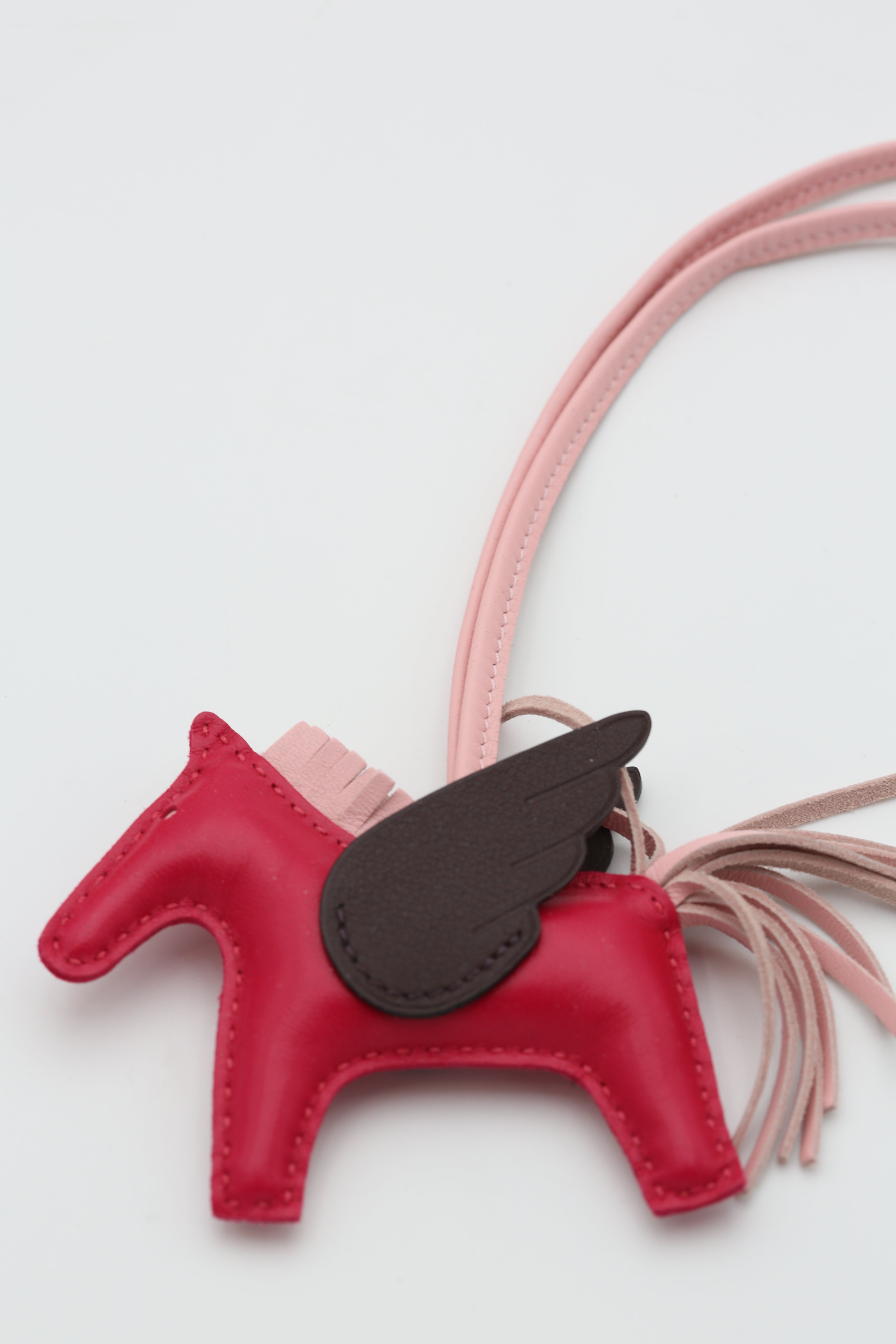 HERMÈS RODEO PM CHARM BROWN/ROSE