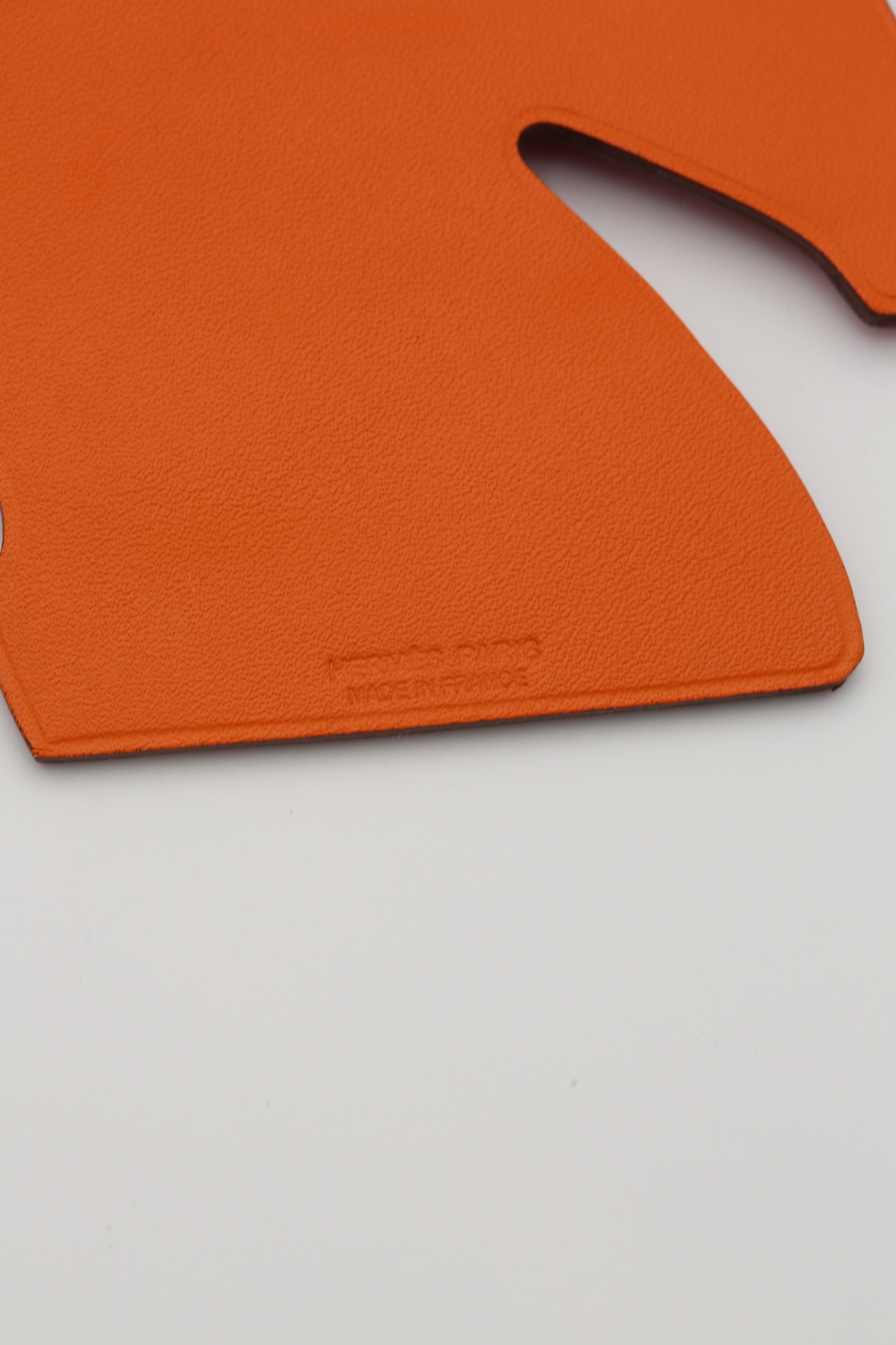 HERMÈS PEGASE CHARM ROSE/ORANGE