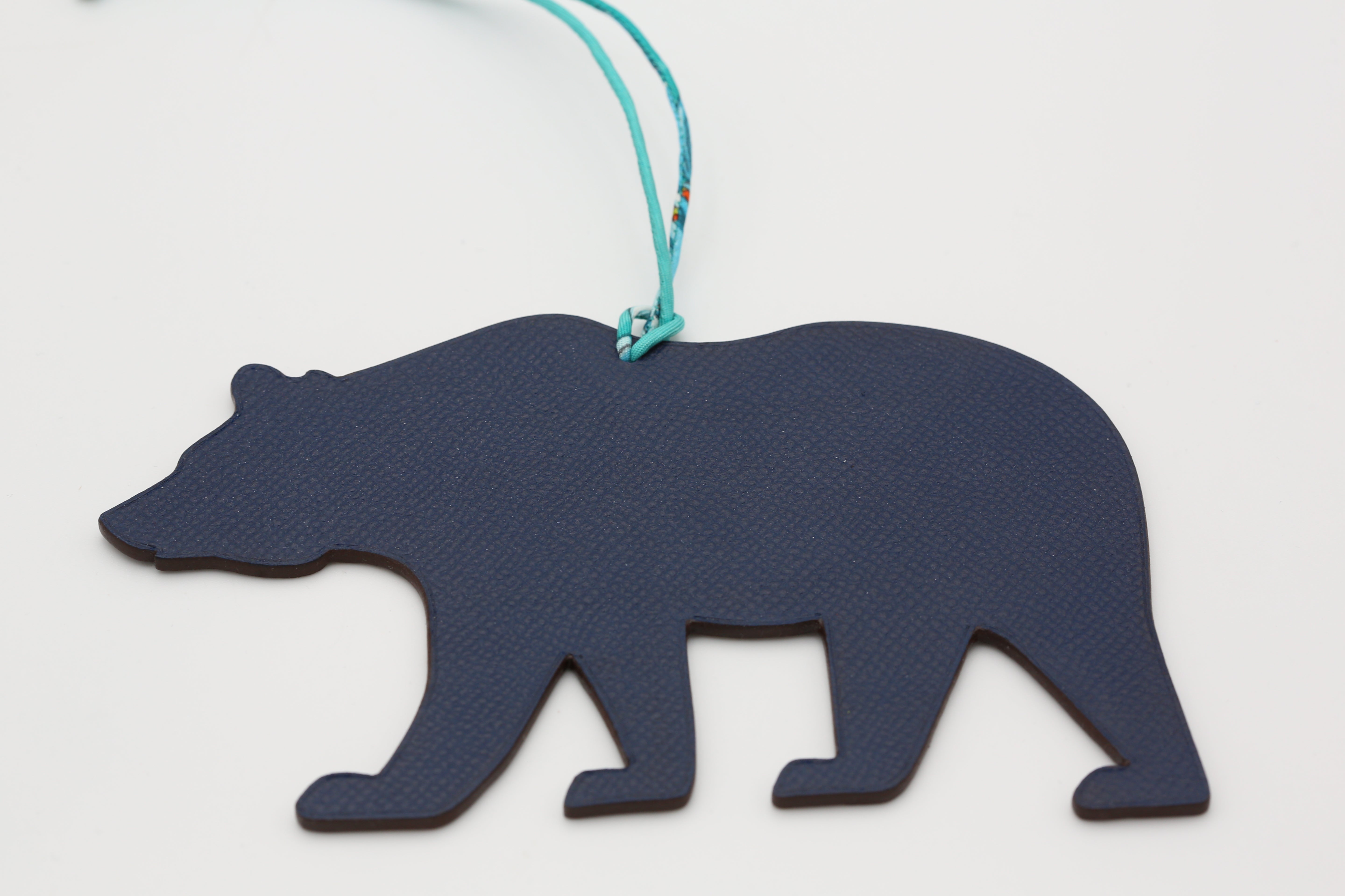 HERMÈS BEAR CHARM BLEU/ETAIN