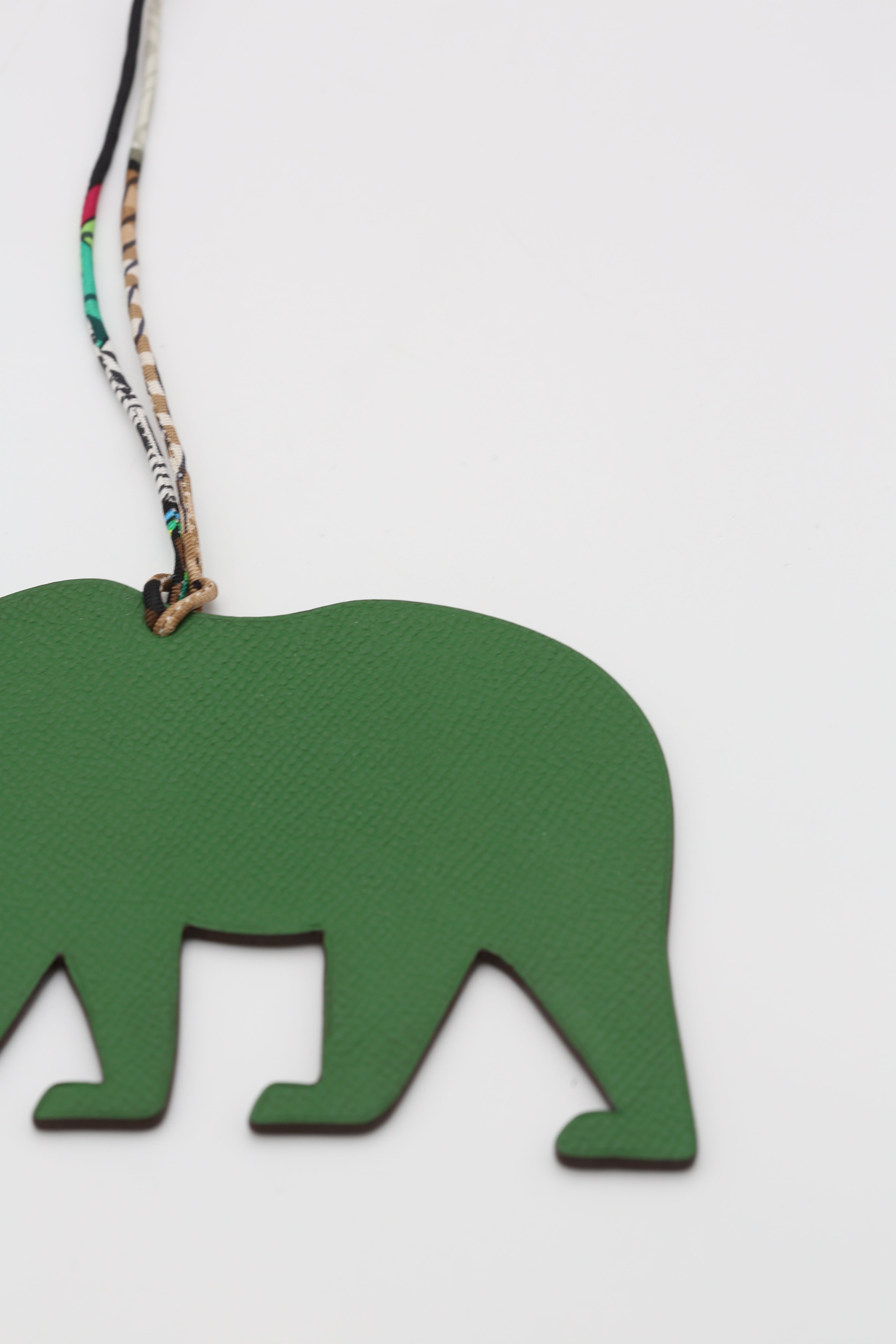 HERMÈS BEAR CHARM VERT/ETAIN