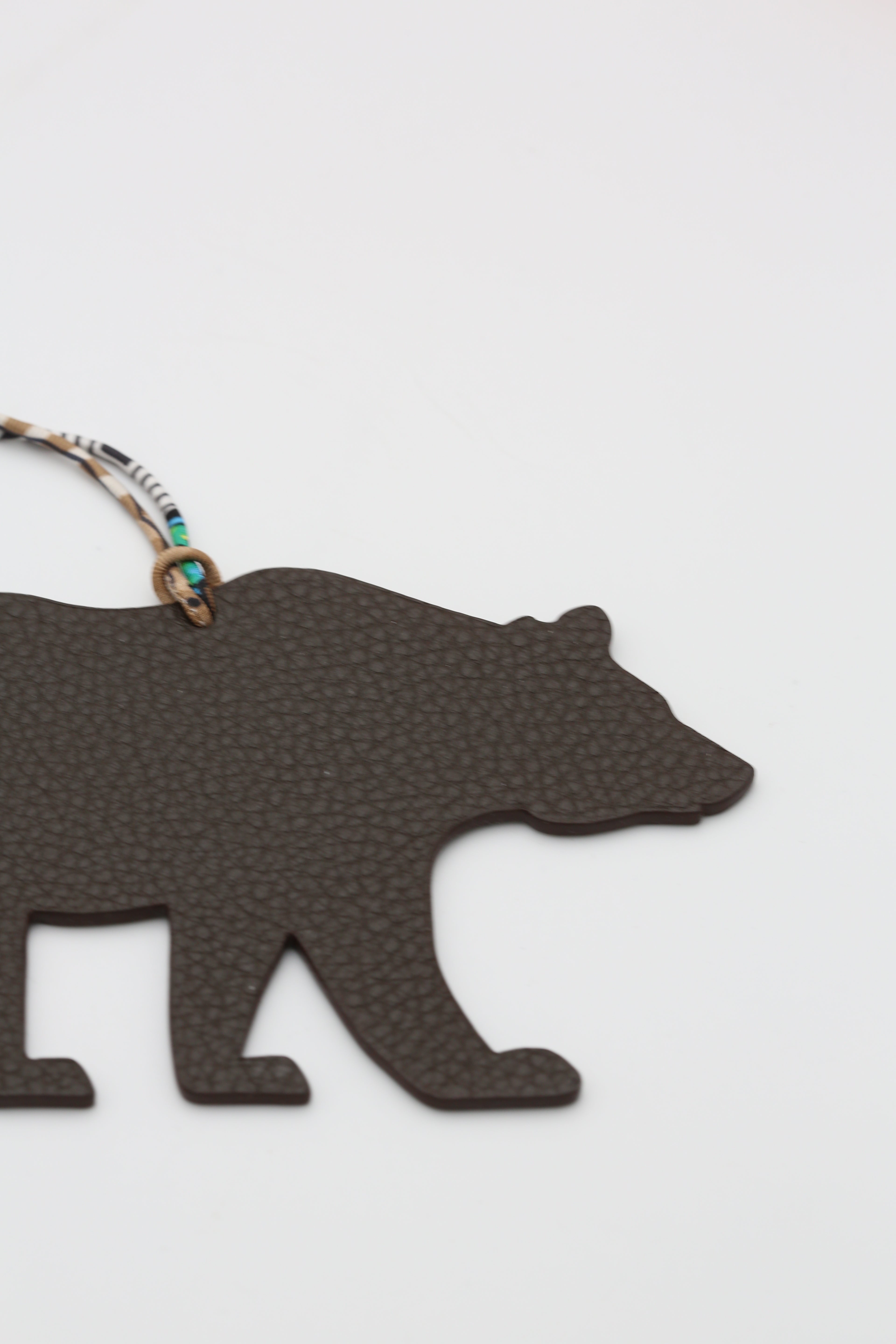 HERMÈS BEAR CHARM VERT/ETAIN