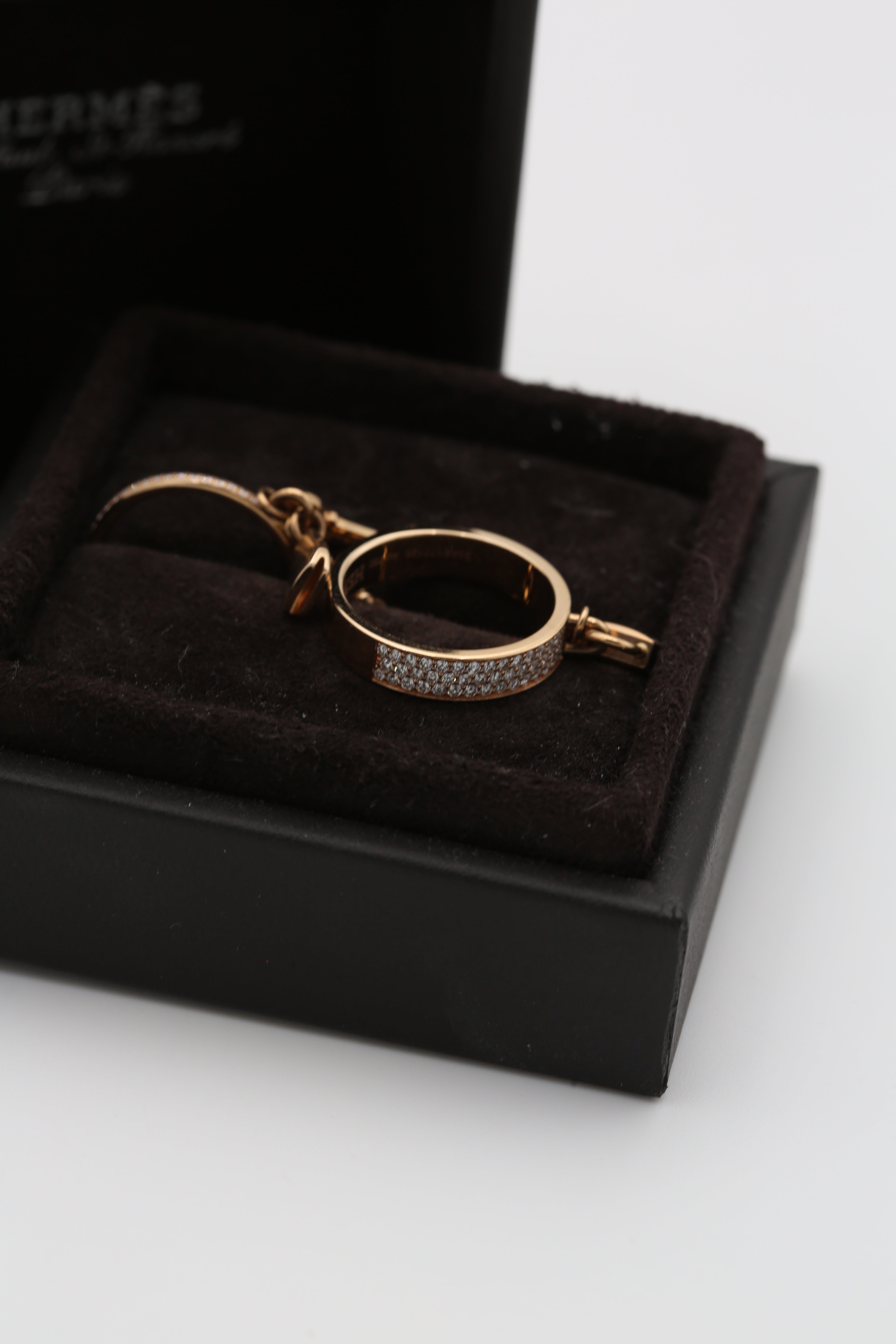 HERMÈS RING ROSE GOLD DIAMONDS