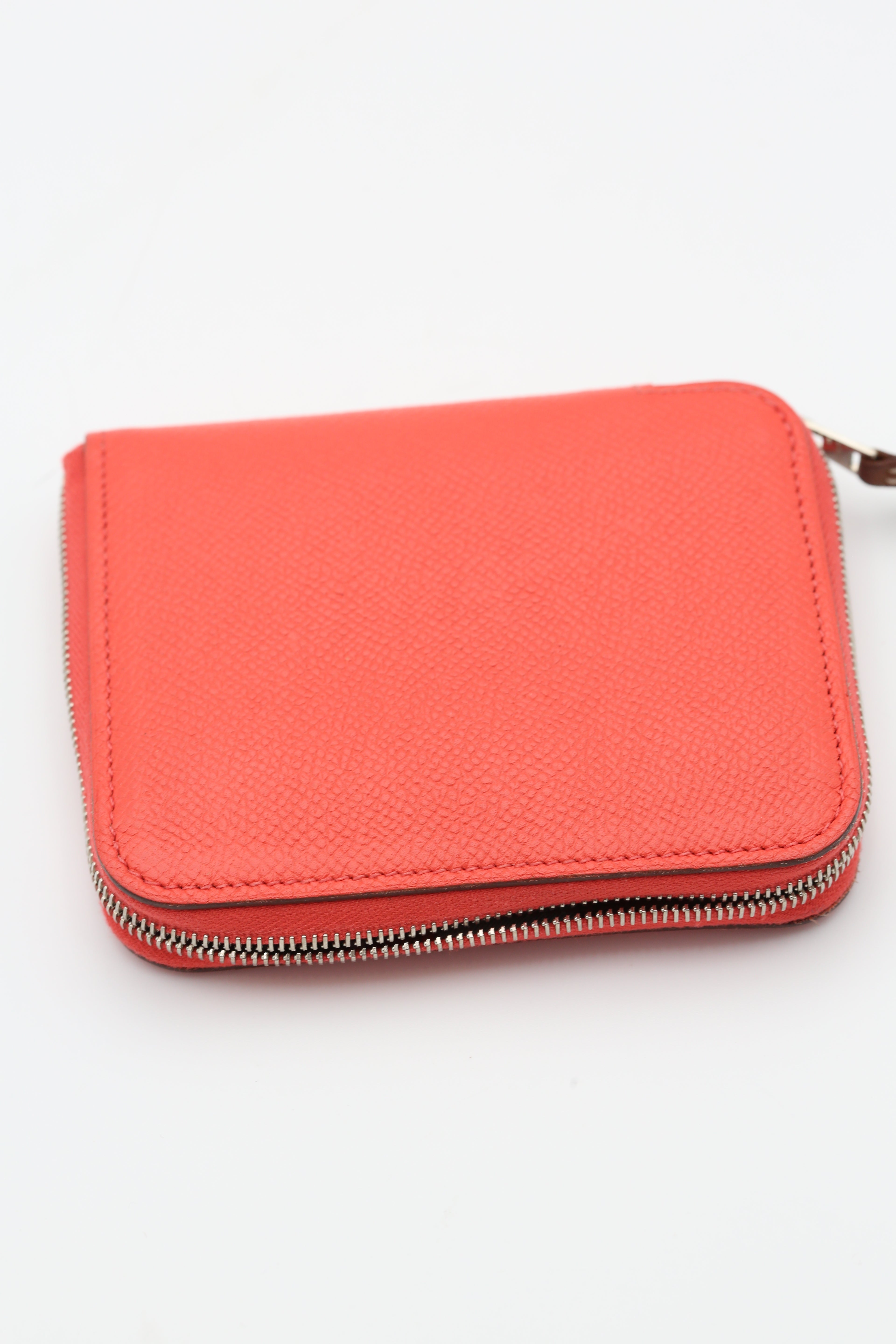 HERMÈS SILK'IN CHANGE PURSE RED
