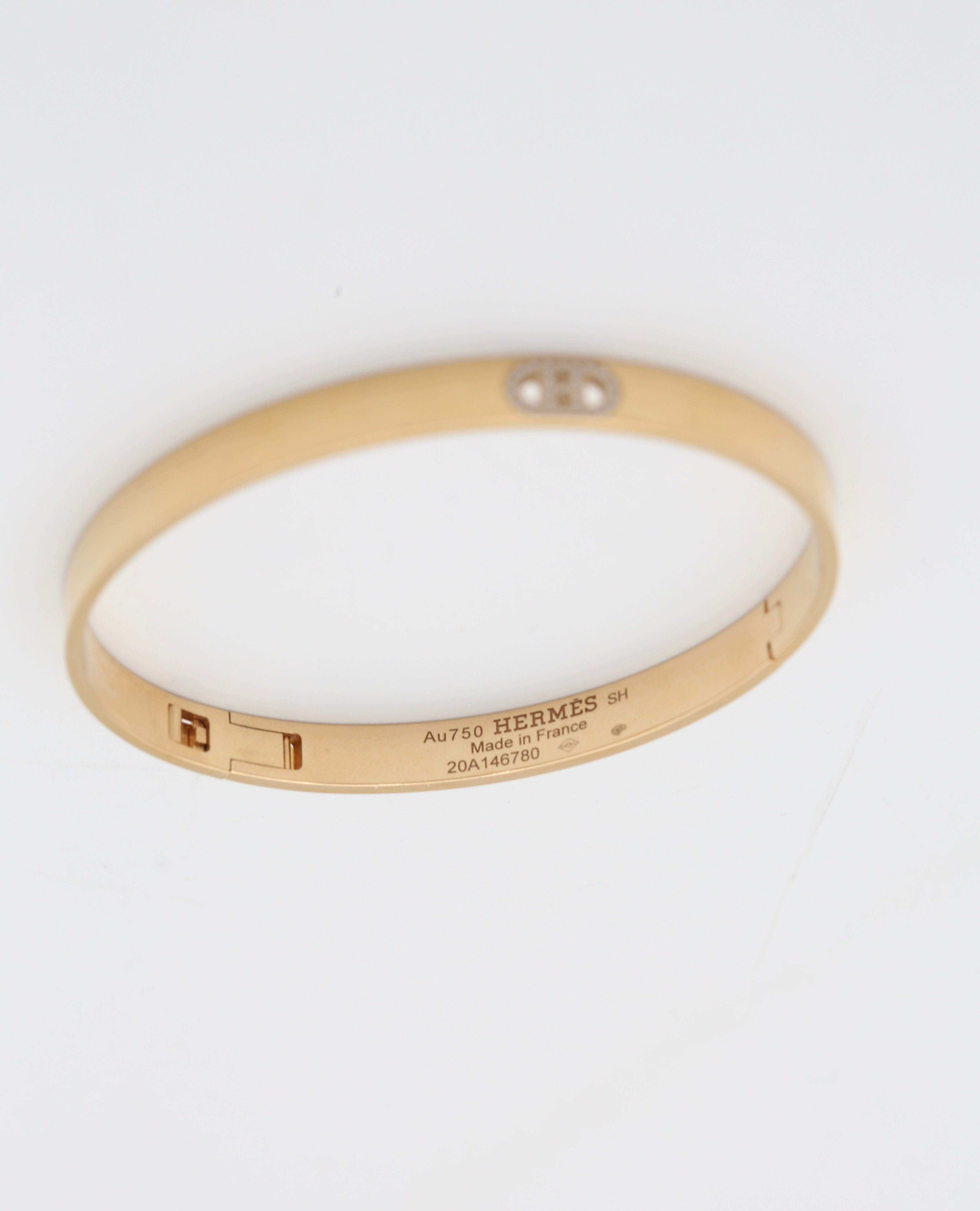 HERMÈS CLIC BRACELET ROSE GOLD