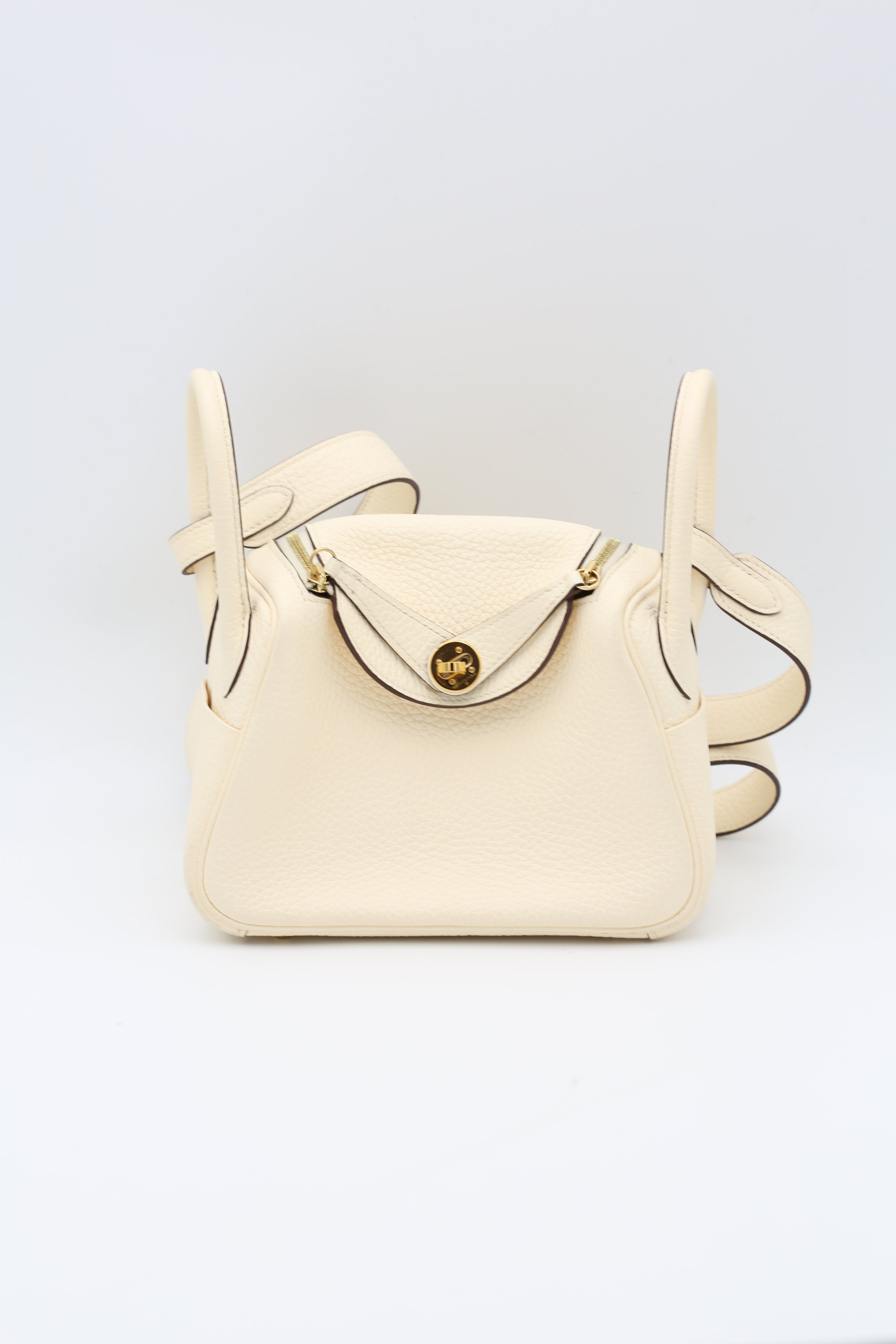 HERMÈS MINI LINDY NATA TC GOLD HARDWARE U STAMP