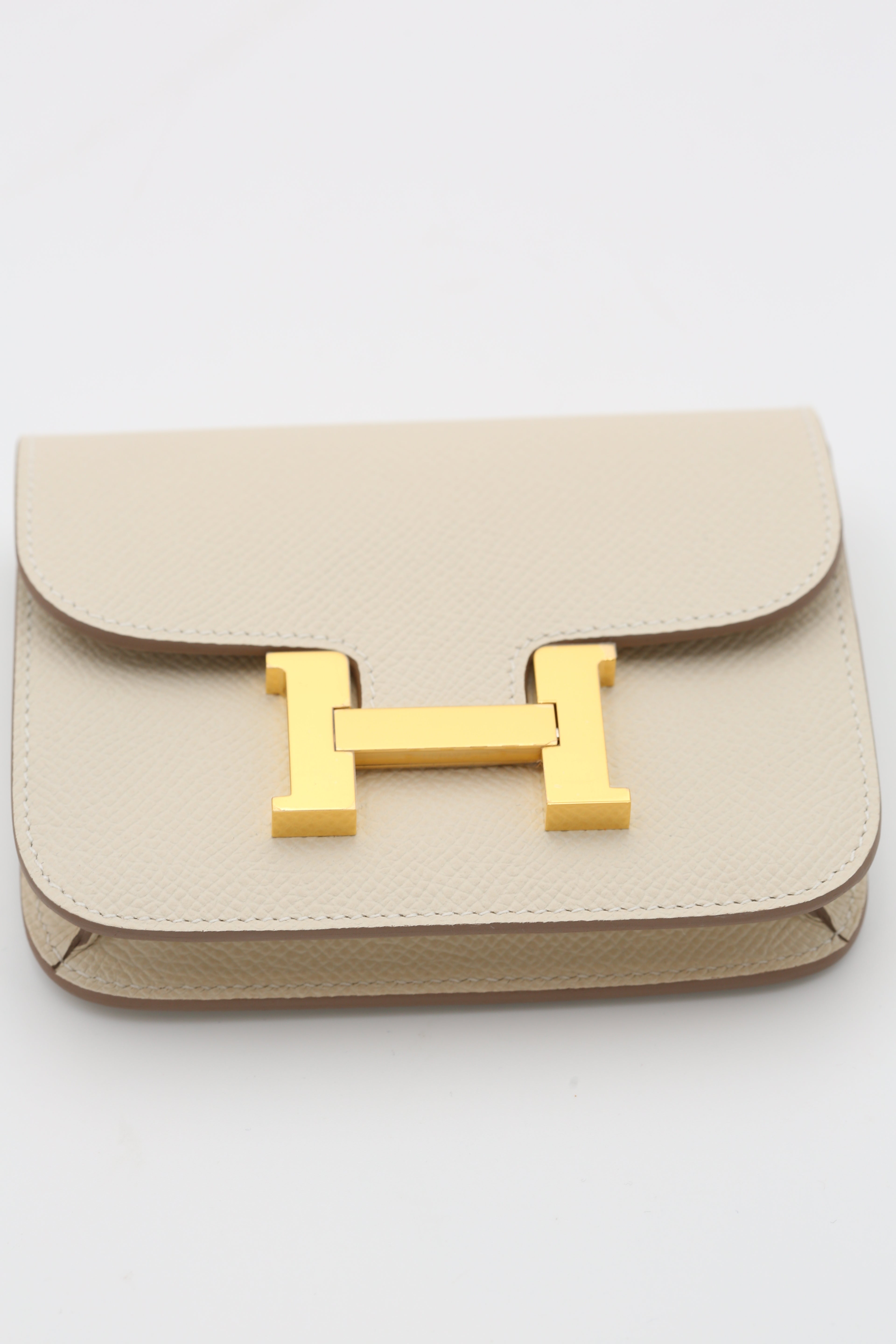 HERMÈS CONSTANCE SLIM NATA GOLD EPSOM K STAMP