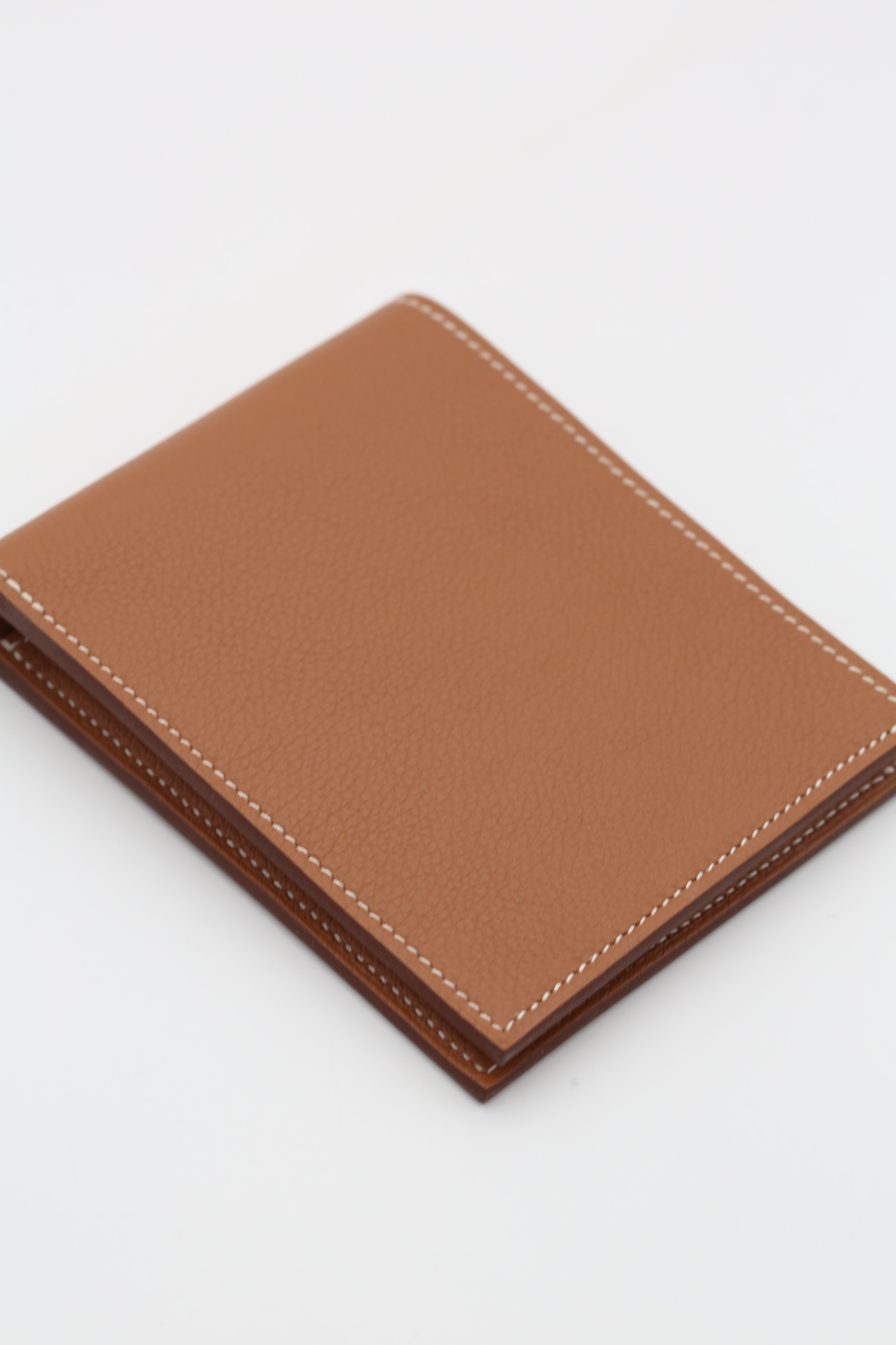 HERMÈS SELLIER COMPACT WALLET GOLD