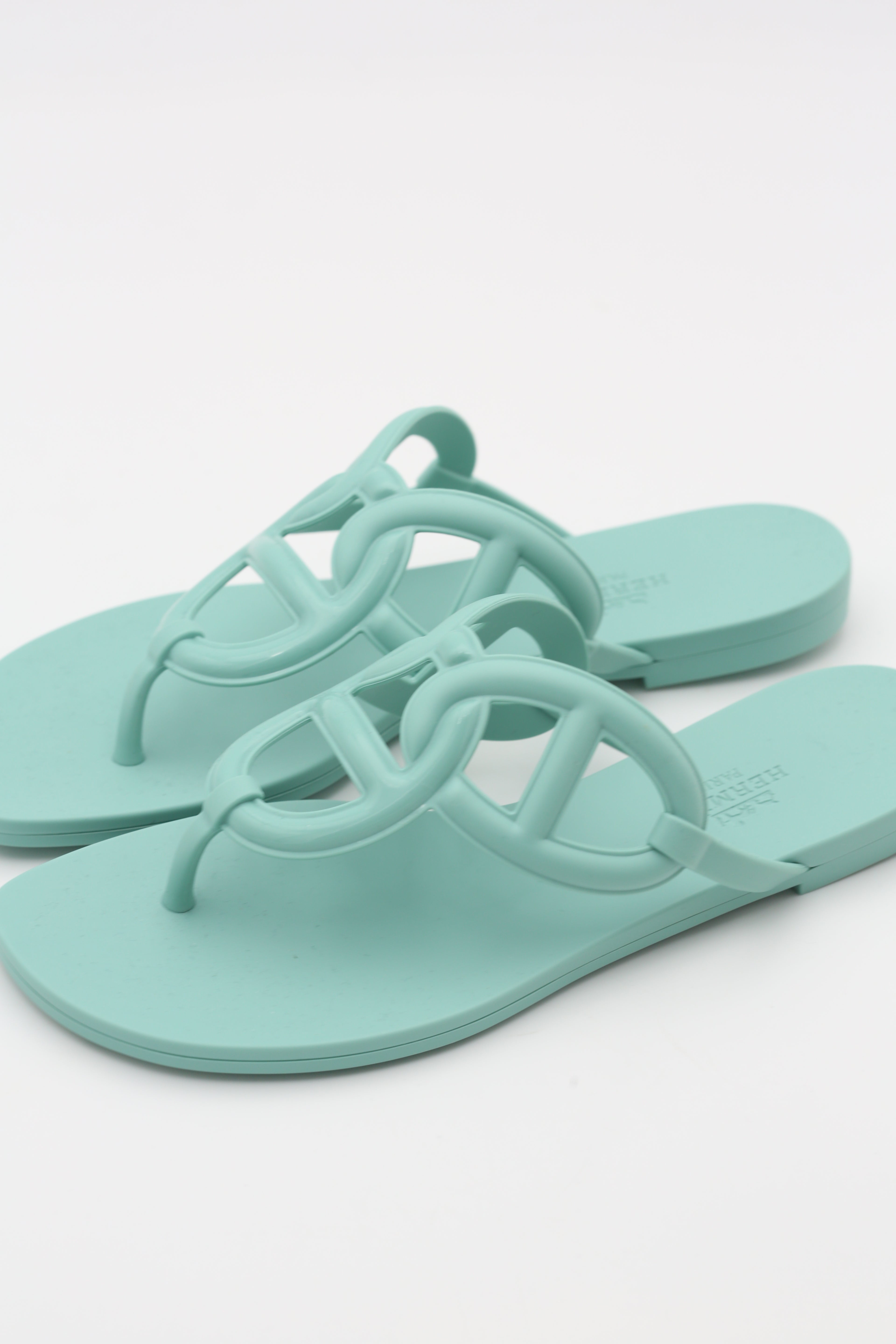 HERMÈS SLIPPER VERT FIZZ SIZE 36