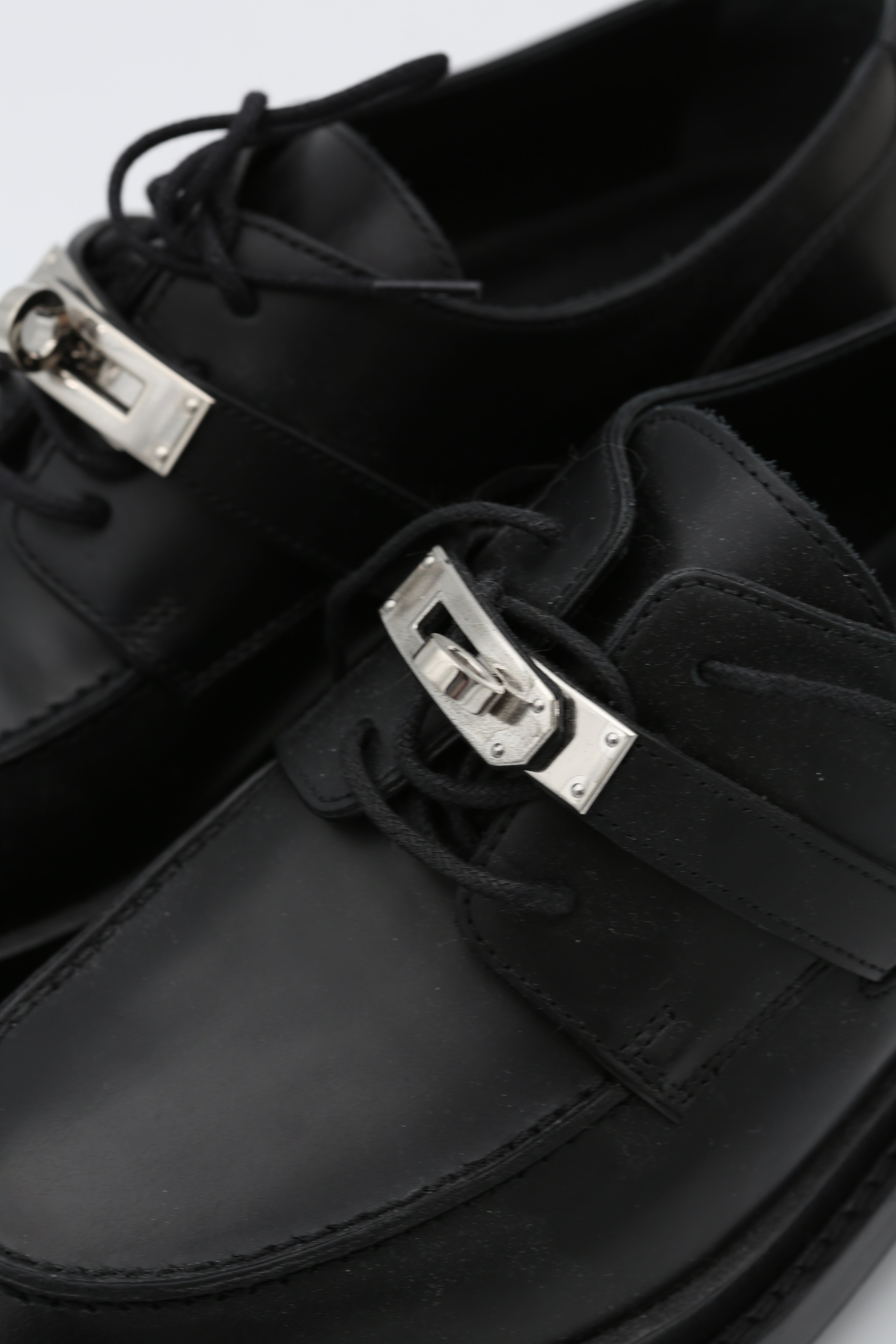HERMÈS KELLY LOAFER BLACK SIZE 37.5