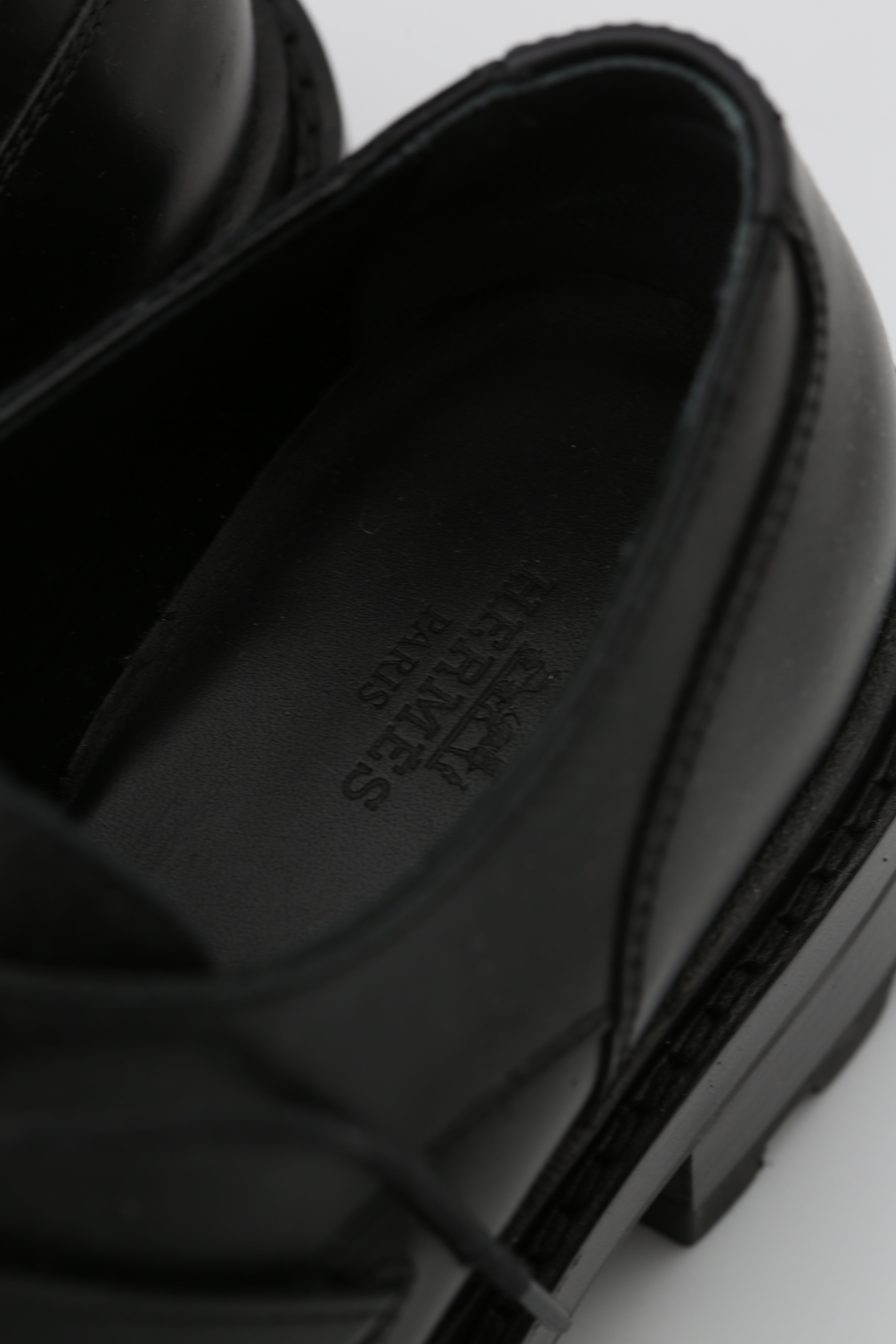 HERMÈS KELLY LOAFER BLACK SIZE 37.5
