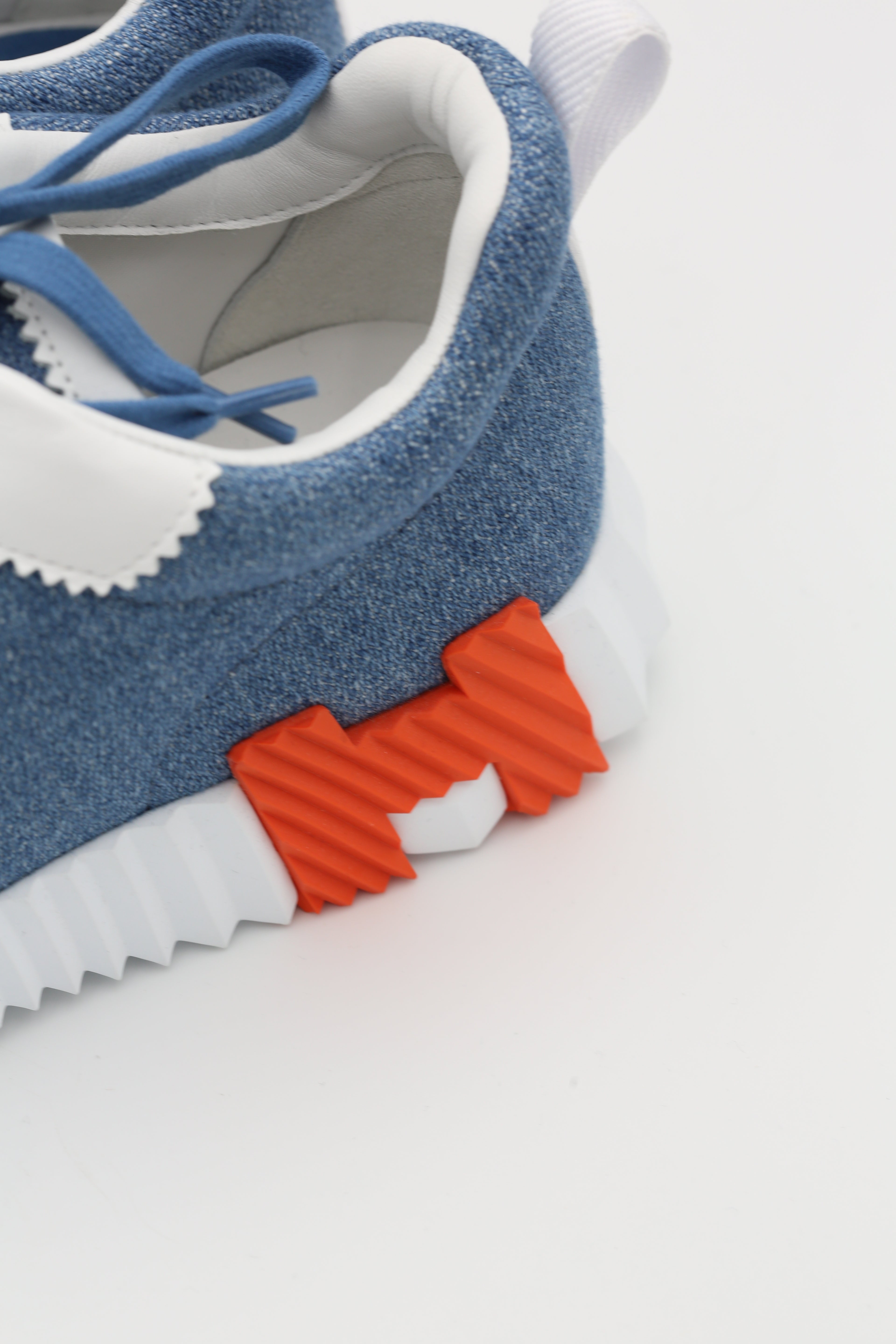 HERMÈS BOUNCING SNEAKER BLEU JEAN MEN SIZE 40