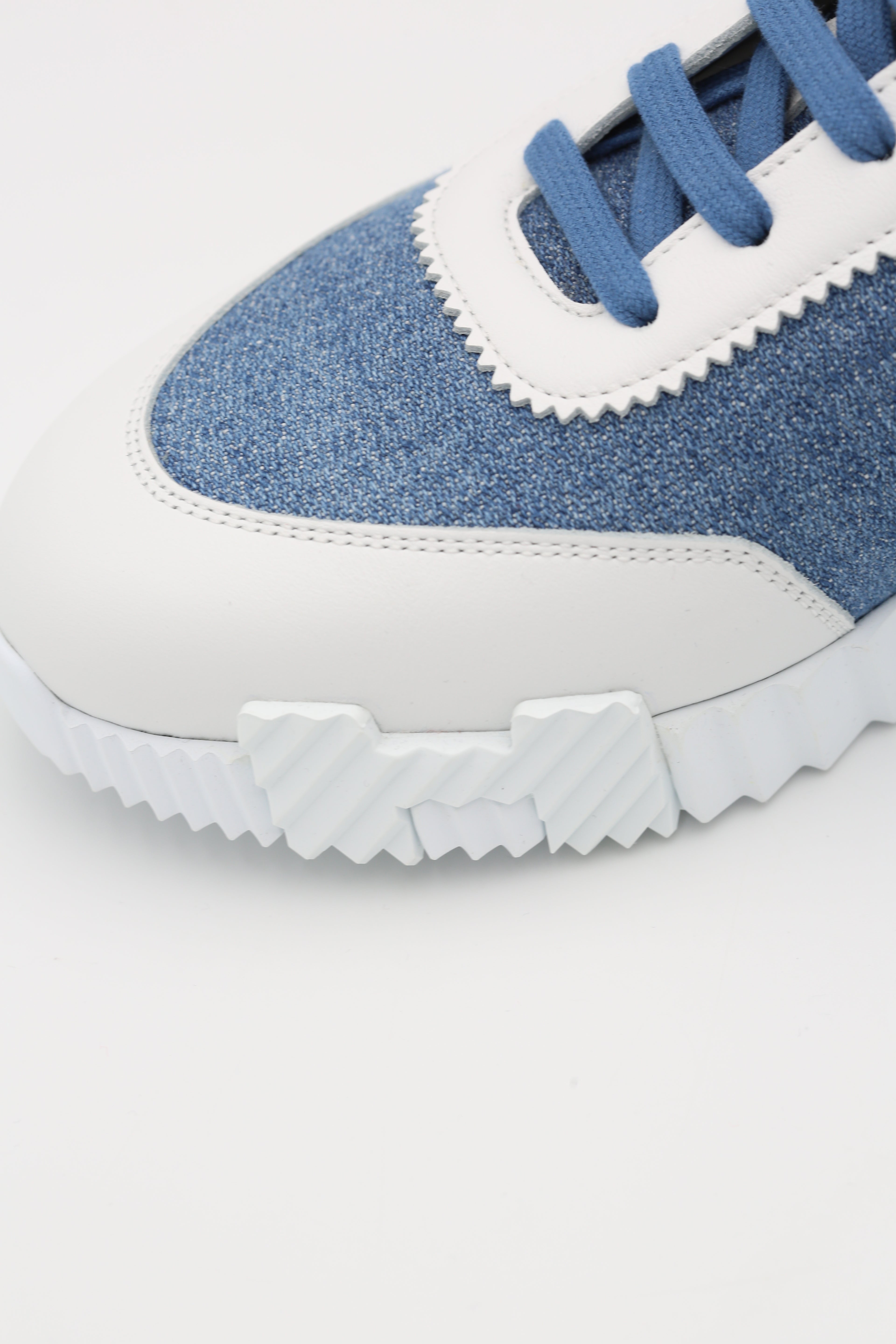 HERMÈS BOUNCING SNEAKER BLEU JEAN MEN SIZE 40