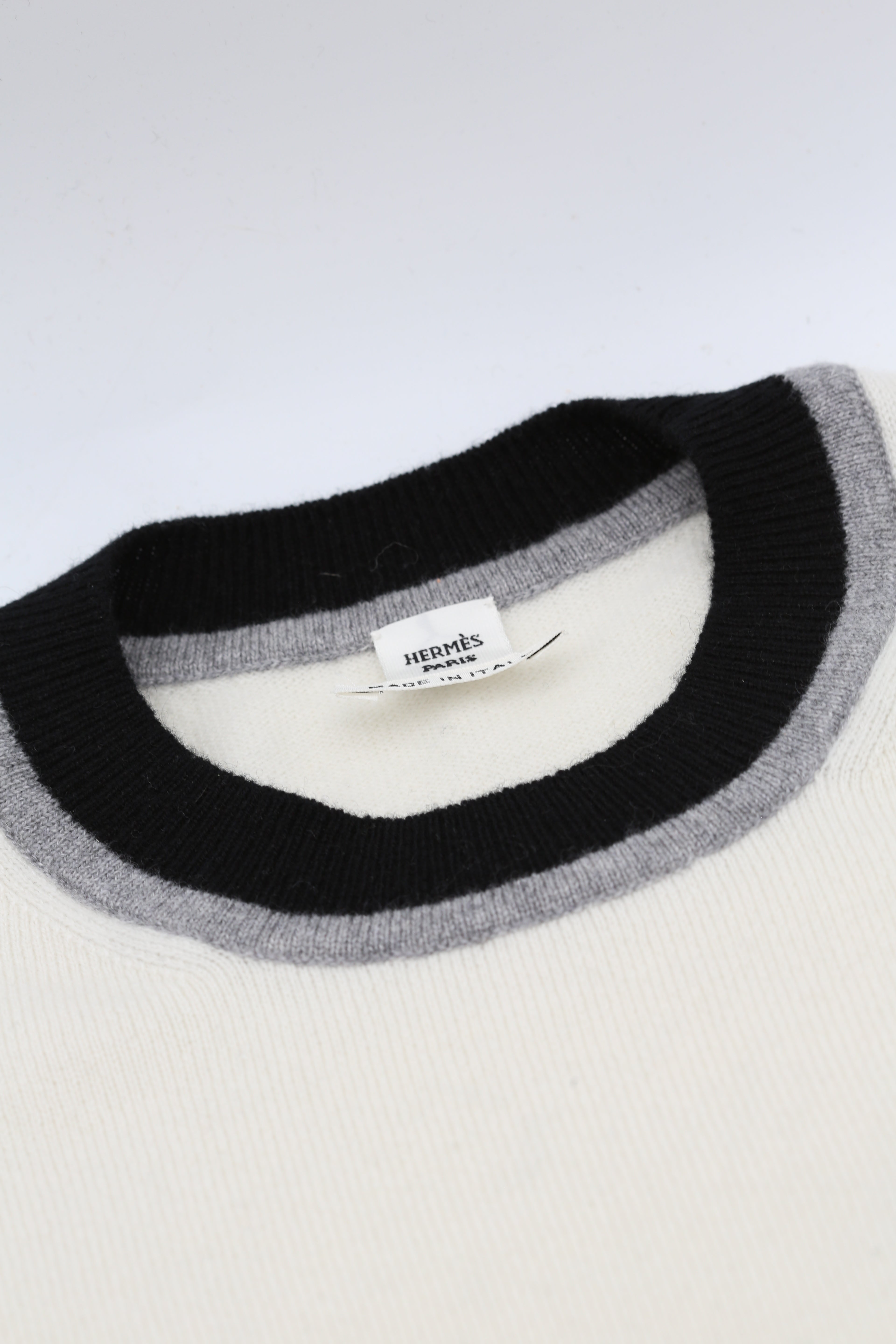 HERMÈS WOMEN KNIT TOP BEIGE SIZE 34