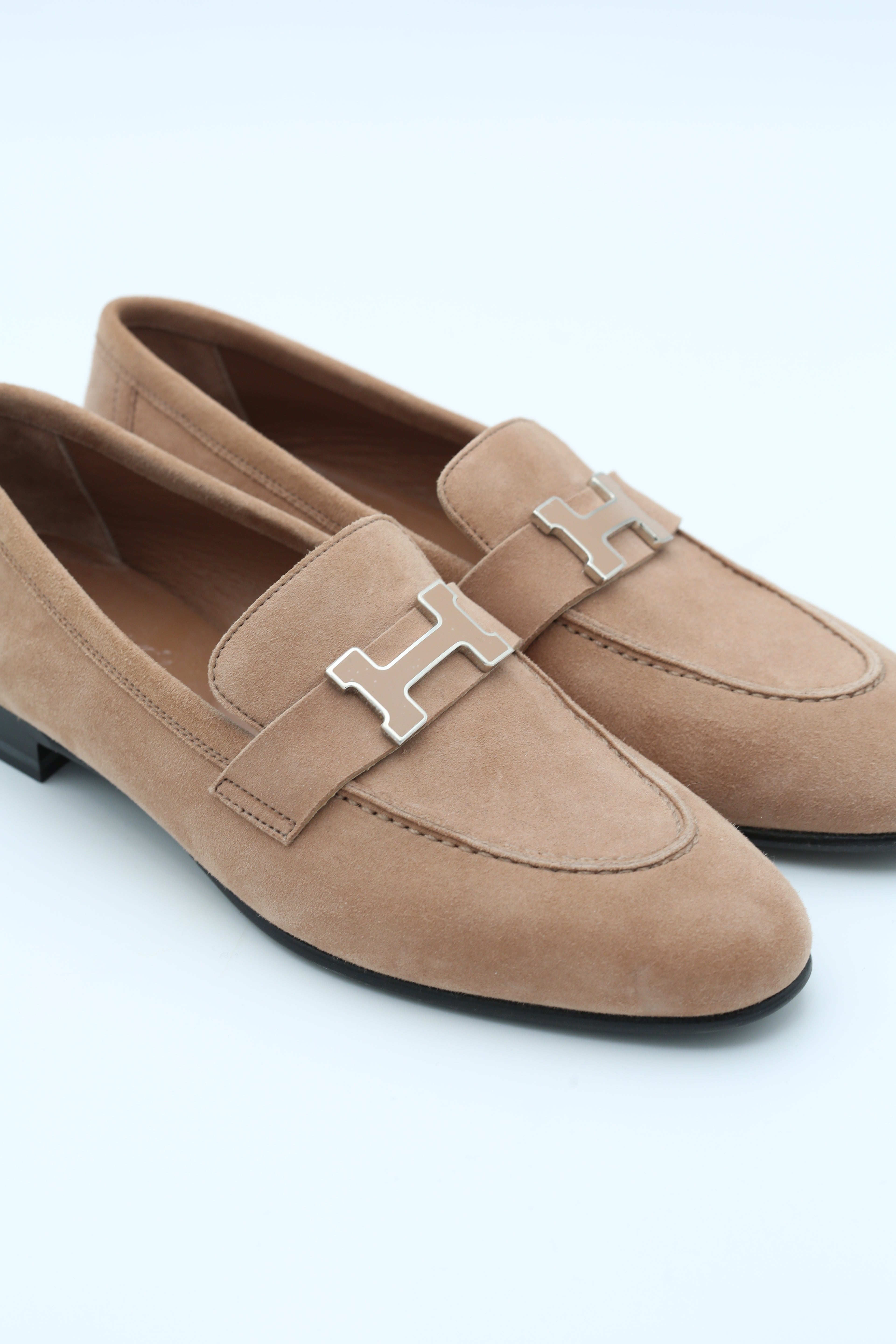 HERMÈS PARIS LOAFER ROSE SIZE 36.5