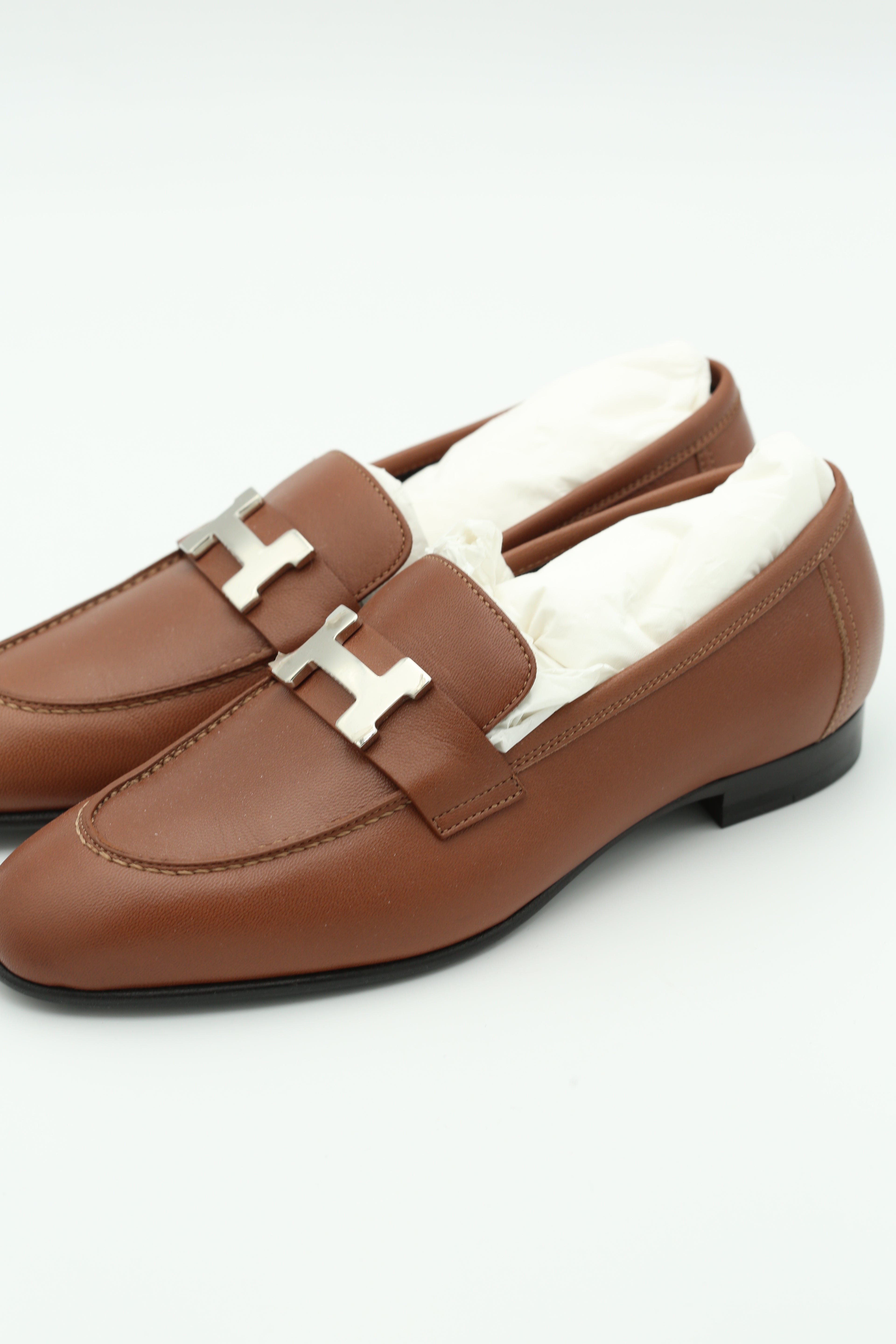 HERMÈS PARIS LOAFER BROWN SIZE 36