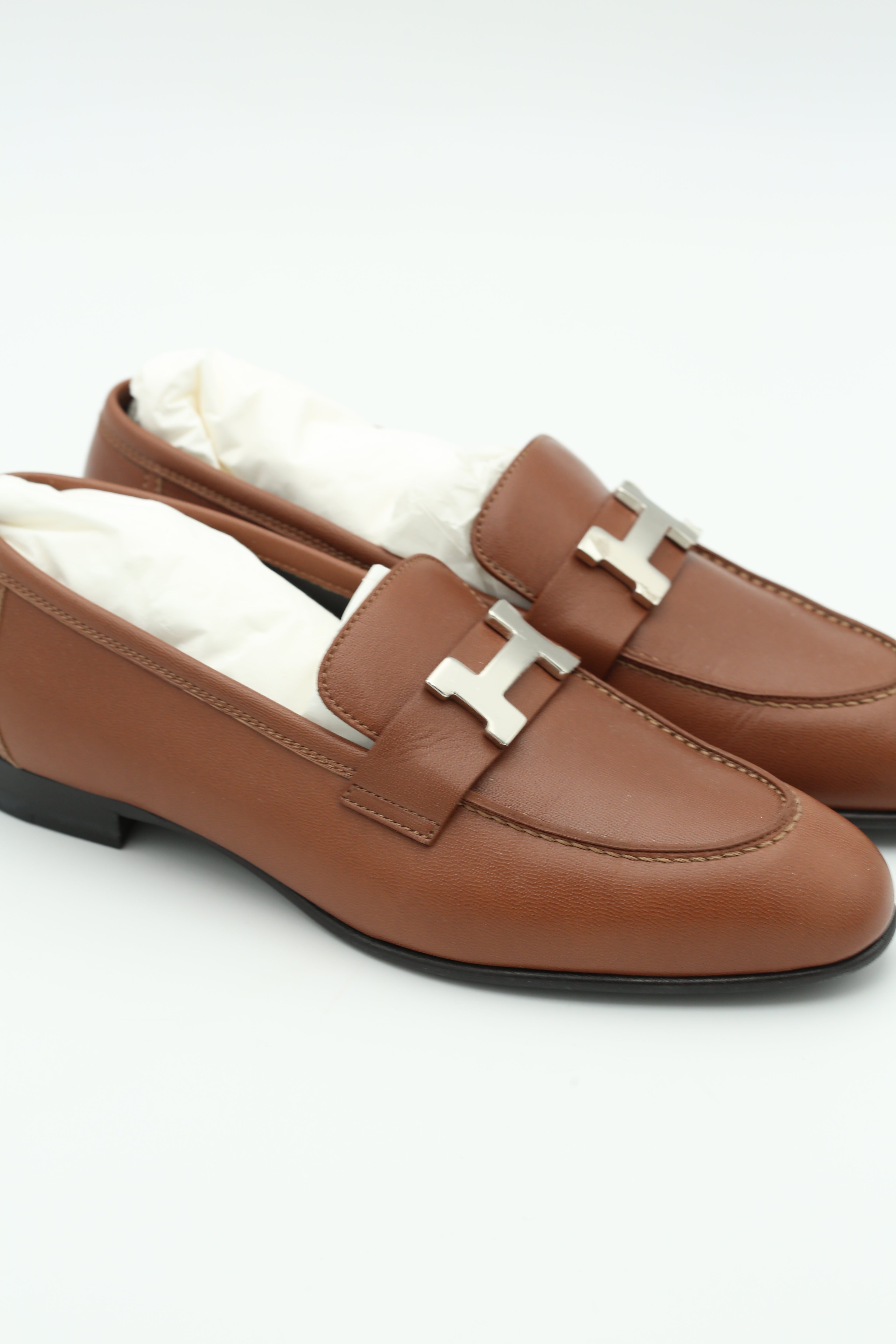 HERMÈS PARIS LOAFER BROWN SIZE 36