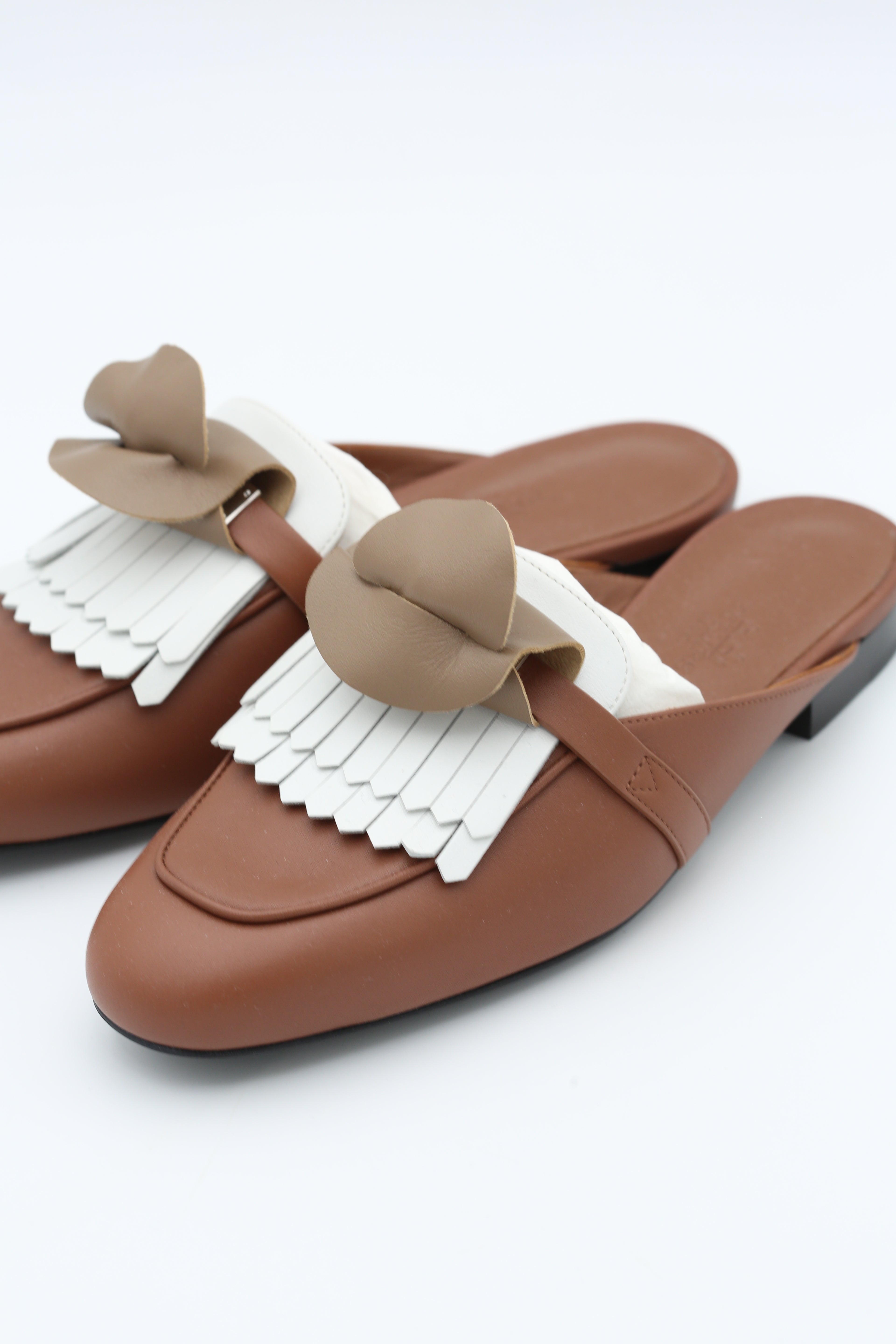 HERMÈS OZ MULE BROWN SIZE 35.5