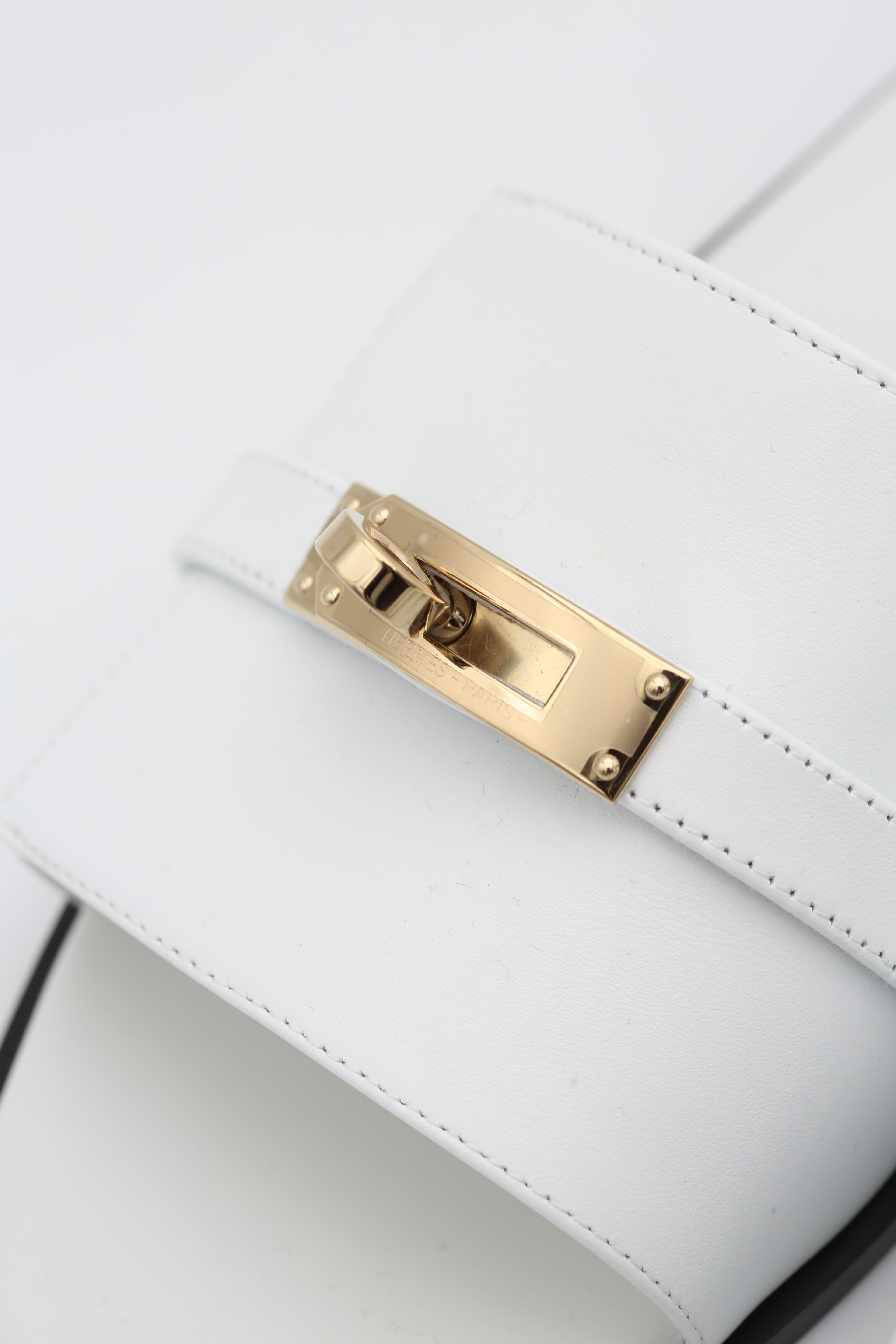 HERMÈS KELLY SANDAL WHITE GOLD HARDWARE SIZE 37.5
