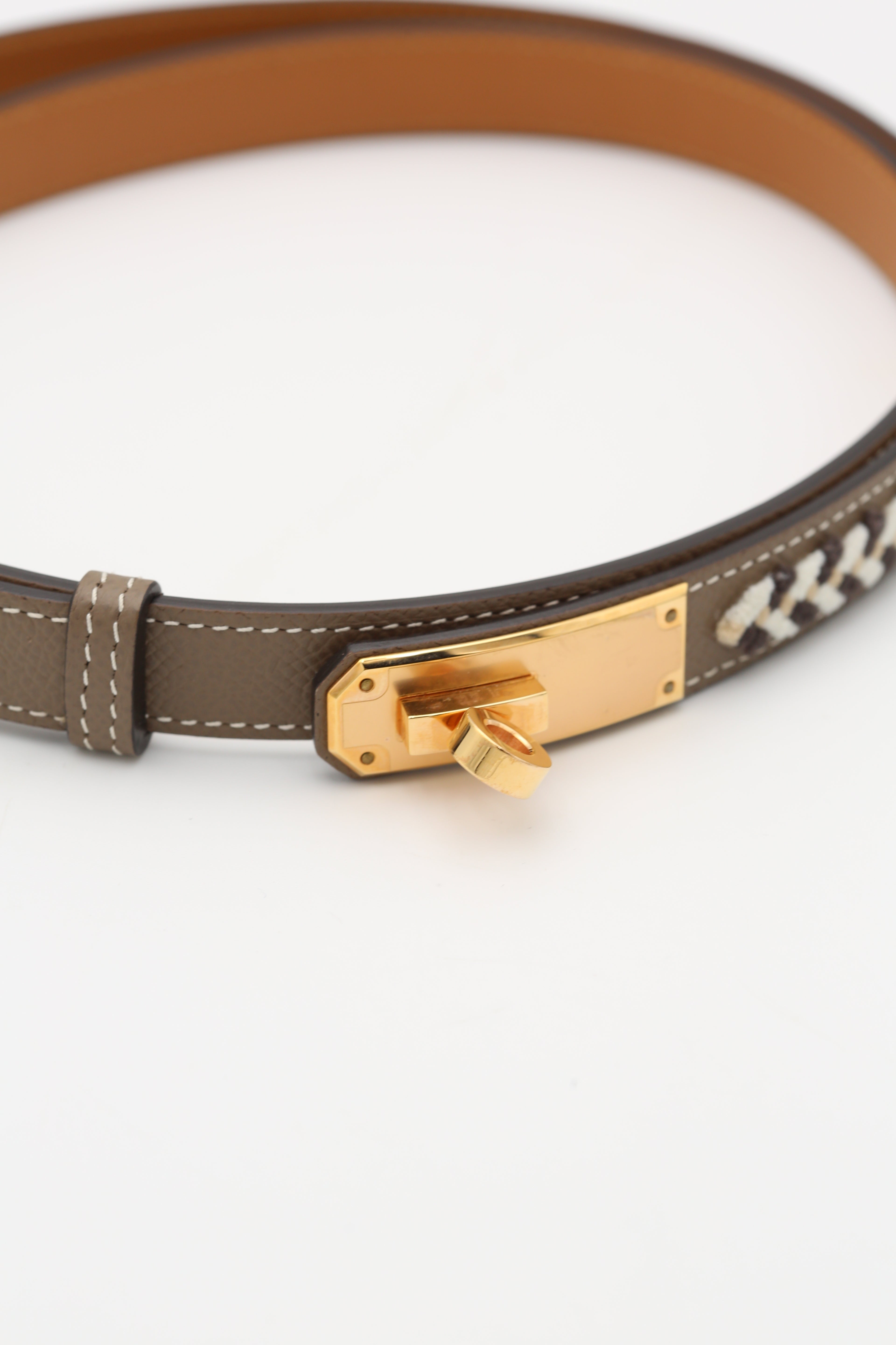 HERMÈS KELLY18 BELT SPECIAL ORDER EPSOM GOLD HARDWARE