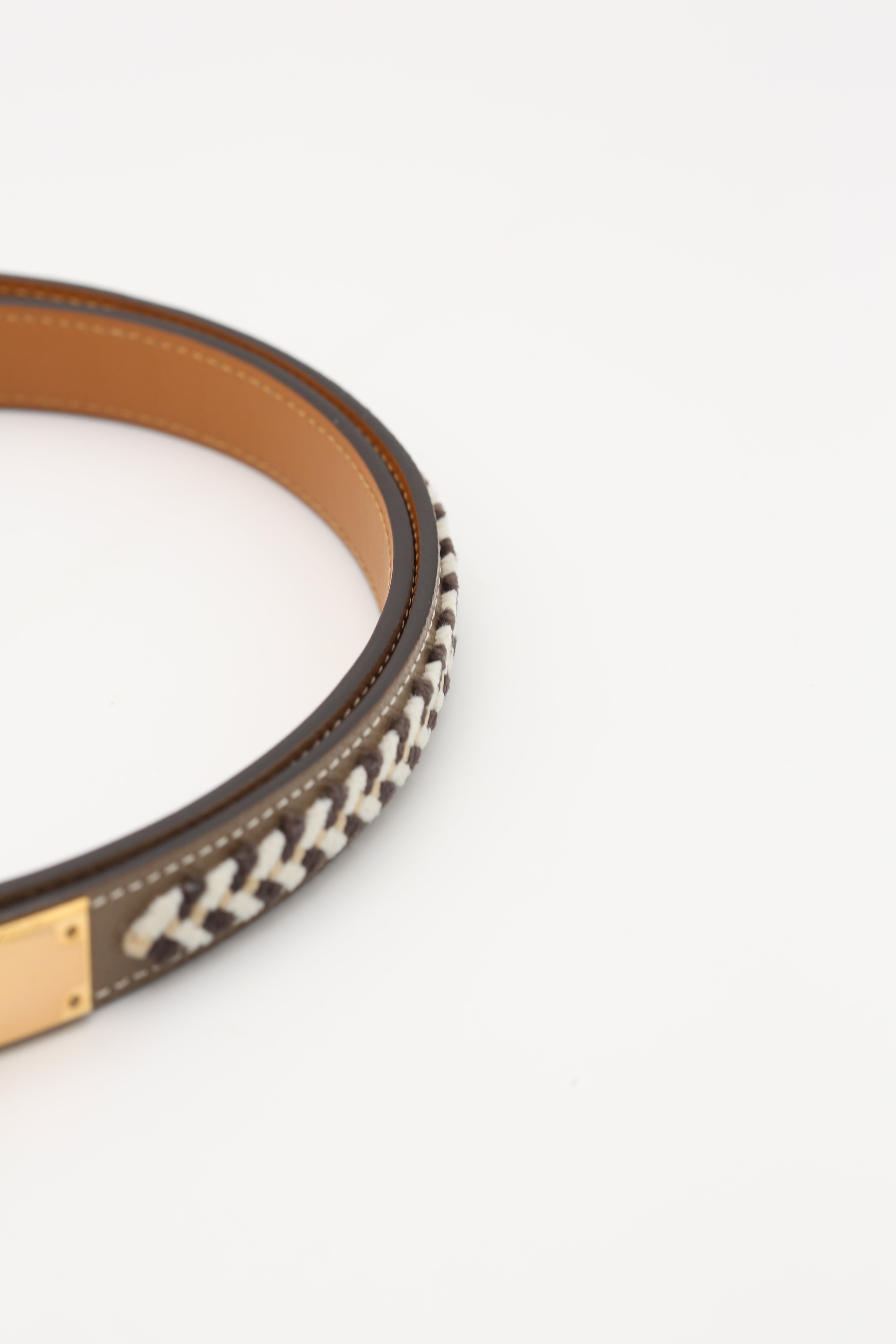 HERMÈS KELLY18 BELT SPECIAL ORDER EPSOM GOLD HARDWARE